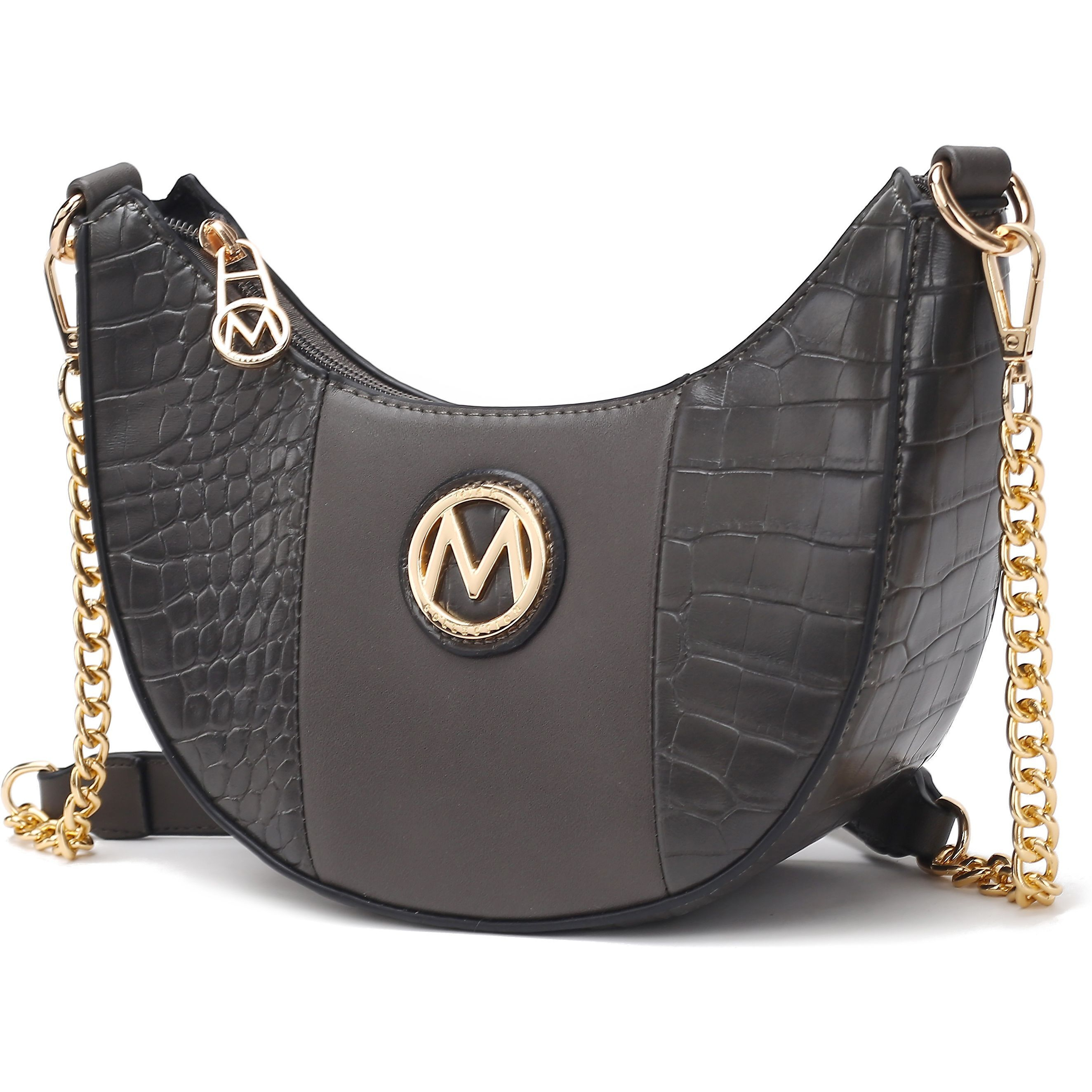 MKF Collection Amira Crocodile Embossed Vegan Leather Women Shoulder Bag by Mia K