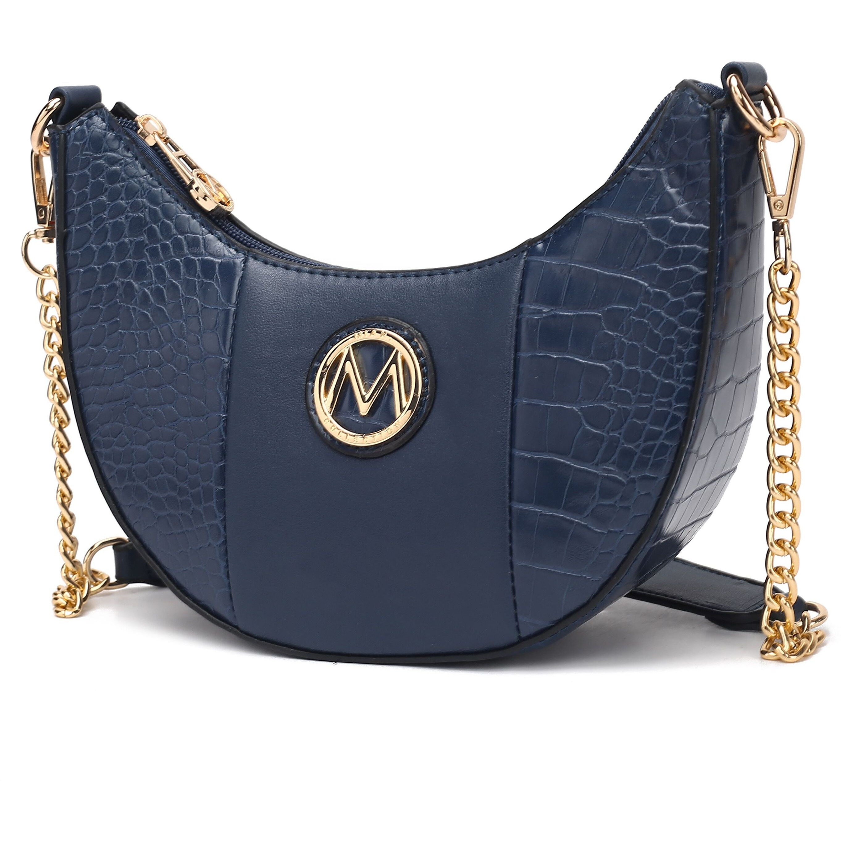 MKF Collection Amira Crocodile Embossed Vegan Leather Women Shoulder Bag by Mia K