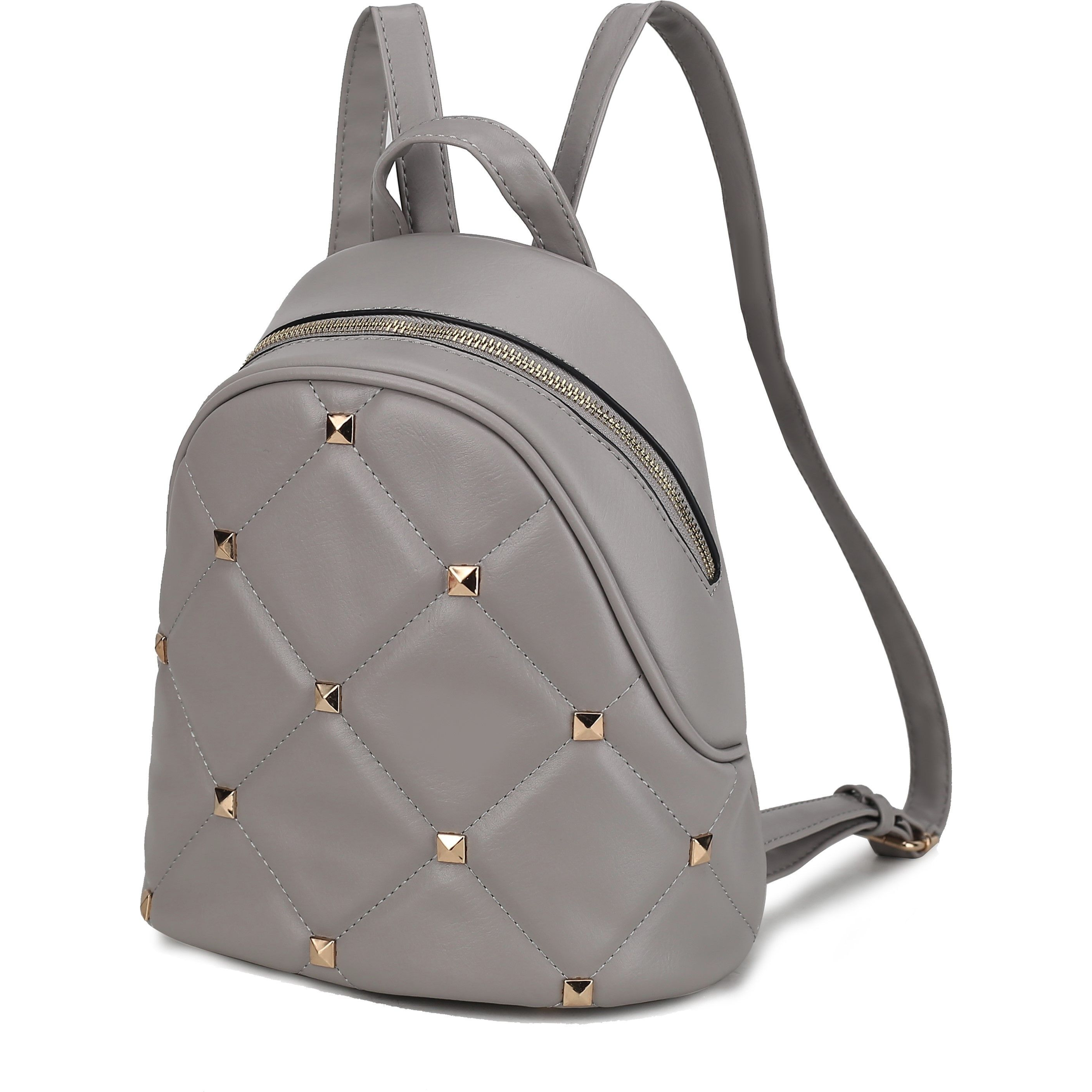 MKF Collection Hayden Quilted Vegan Leather with Studs Women Backpack by Mia K