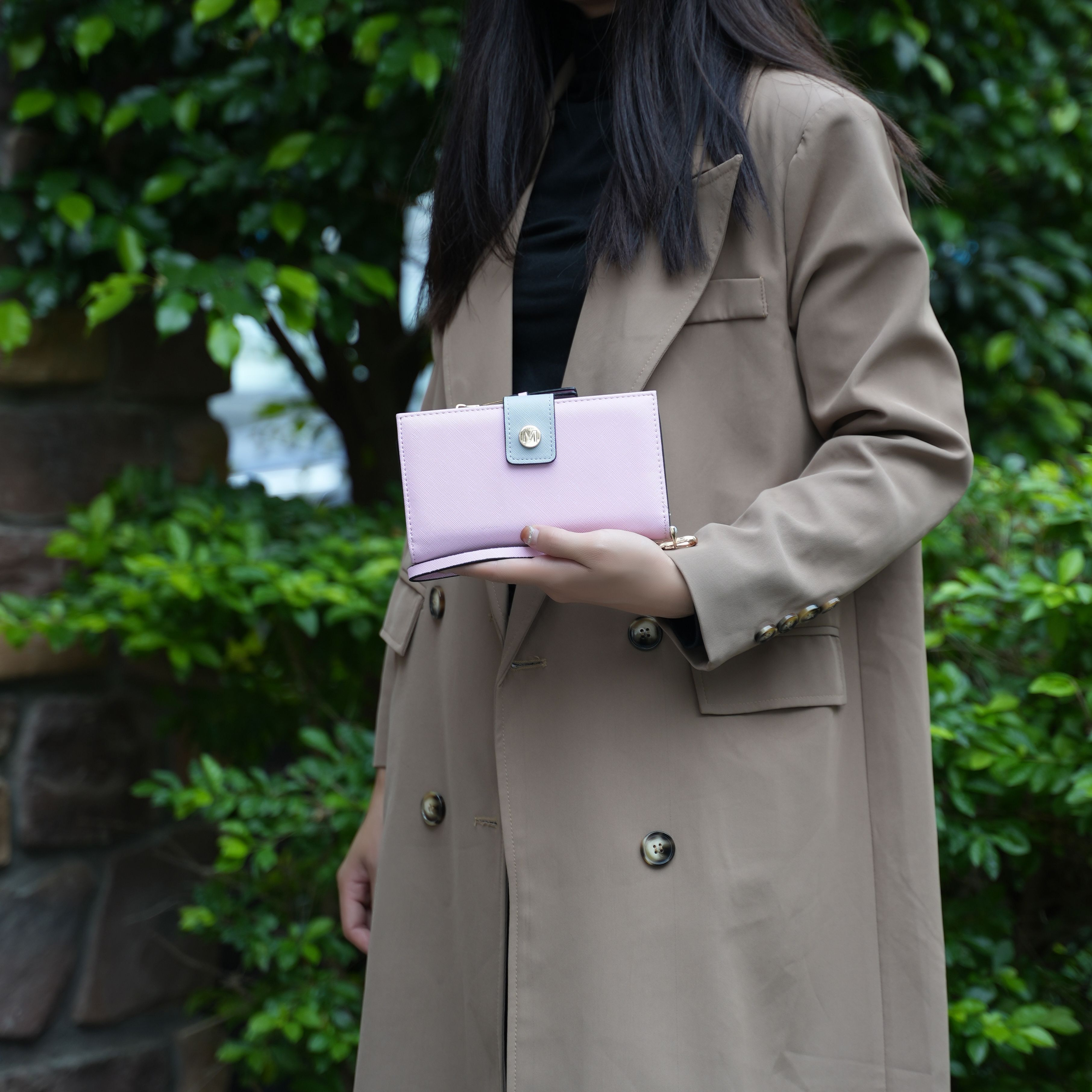 MKF Collection Solene Vegan Leather Women Wristlet Wallet by Mia K