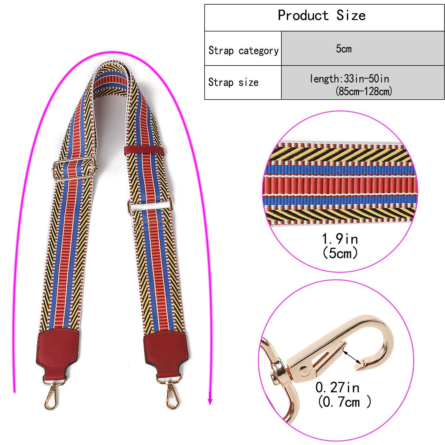 MKF Collection Naya Women Webbing Crossbody Strap by Mia K