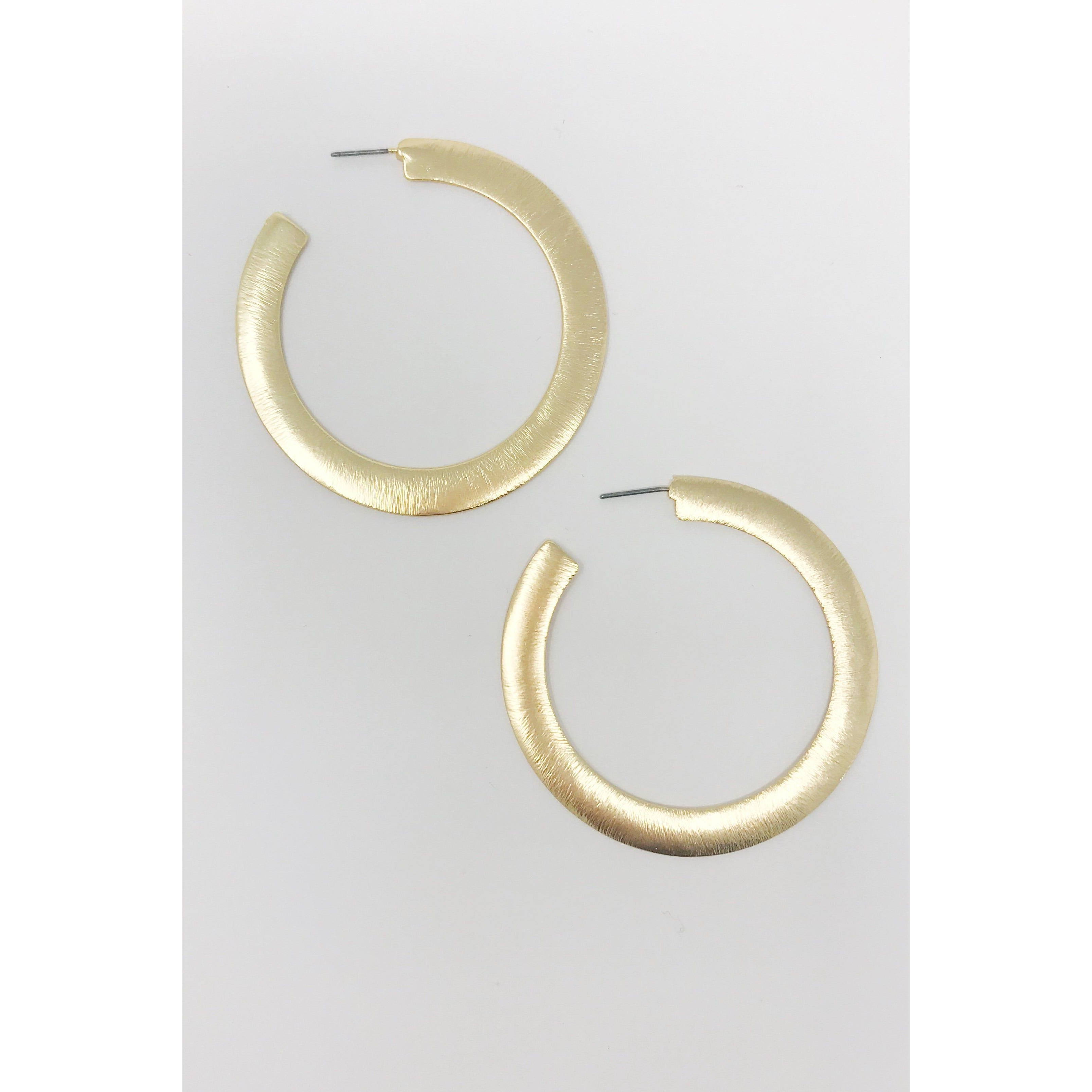 Alma Hoop Earrings, Gold