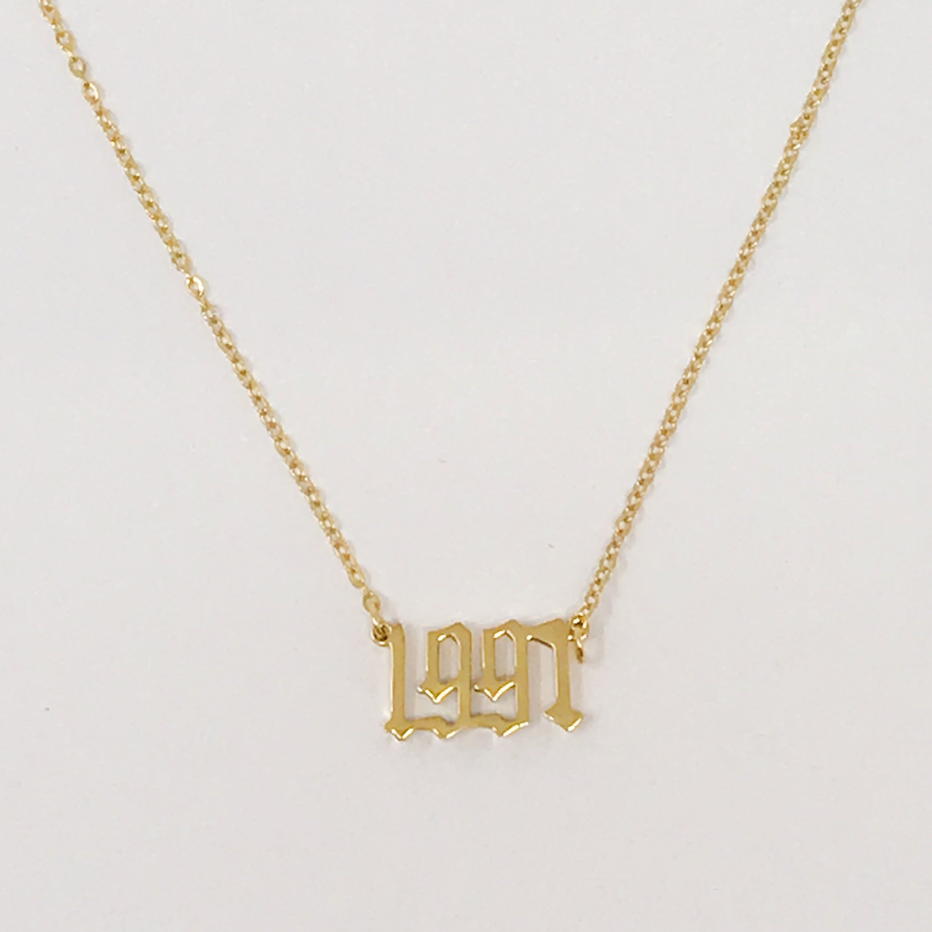 Birth Year Necklace
