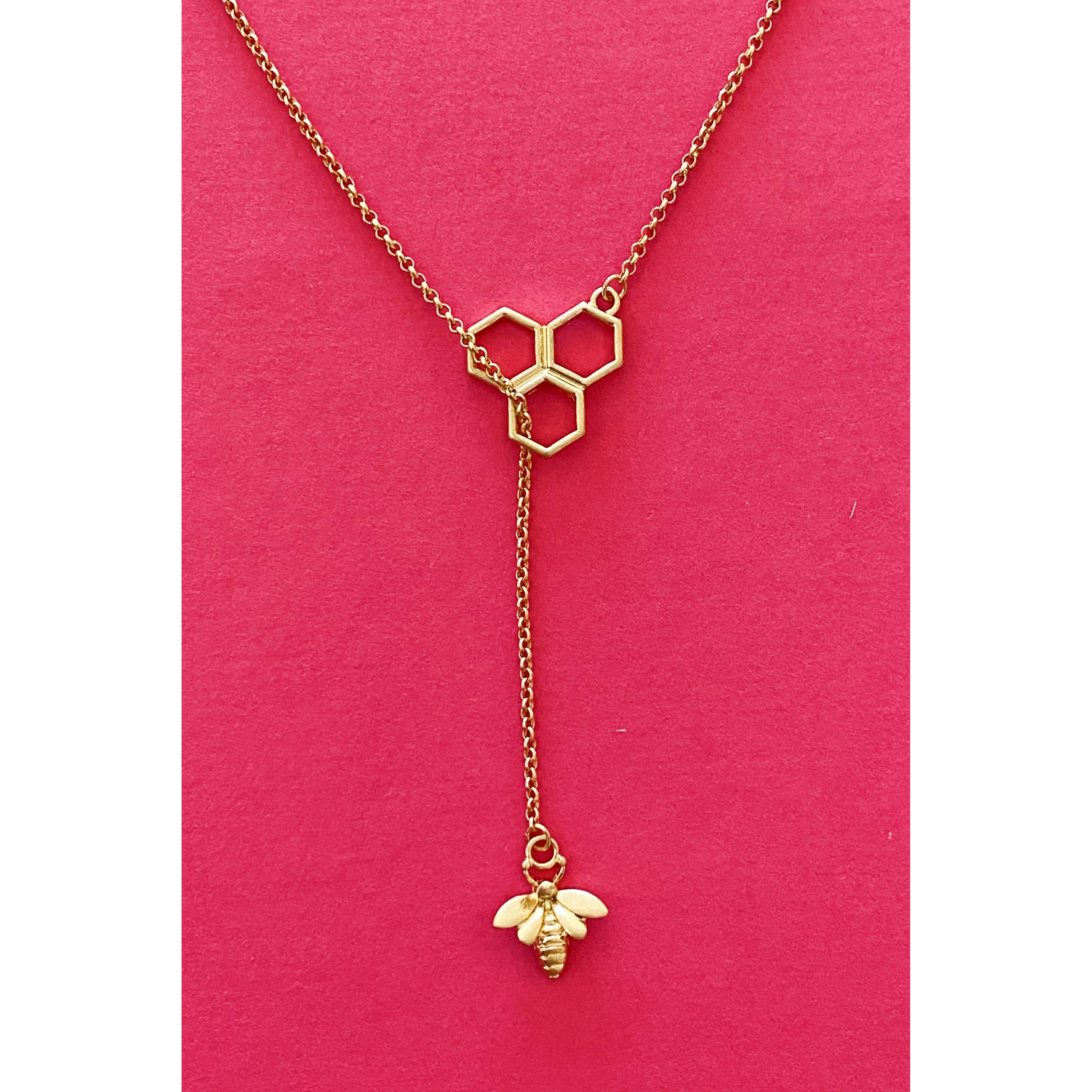 Bee With Me Necklace, Gold