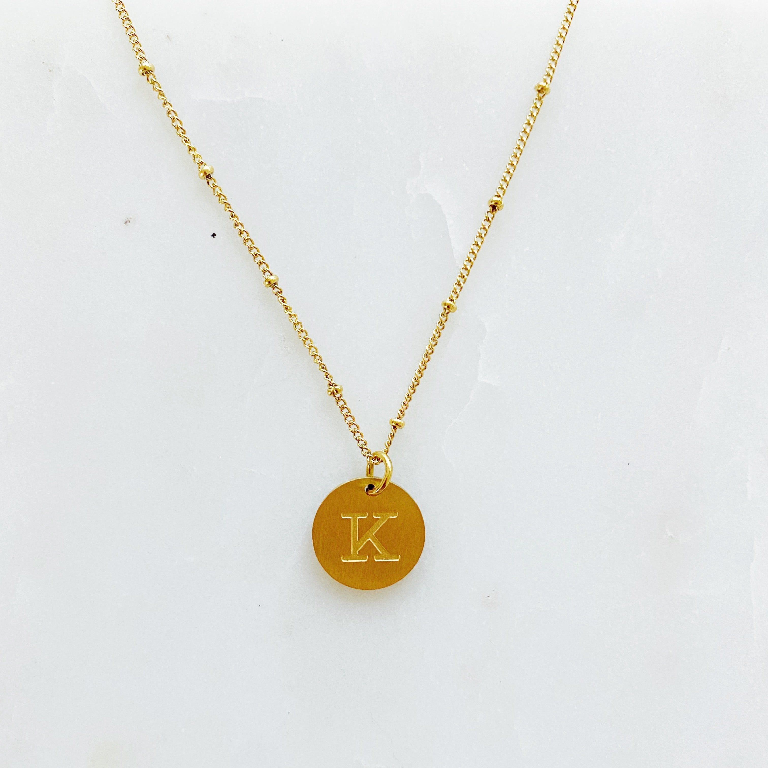 Ellison + Young Singular Charm Initial Necklace