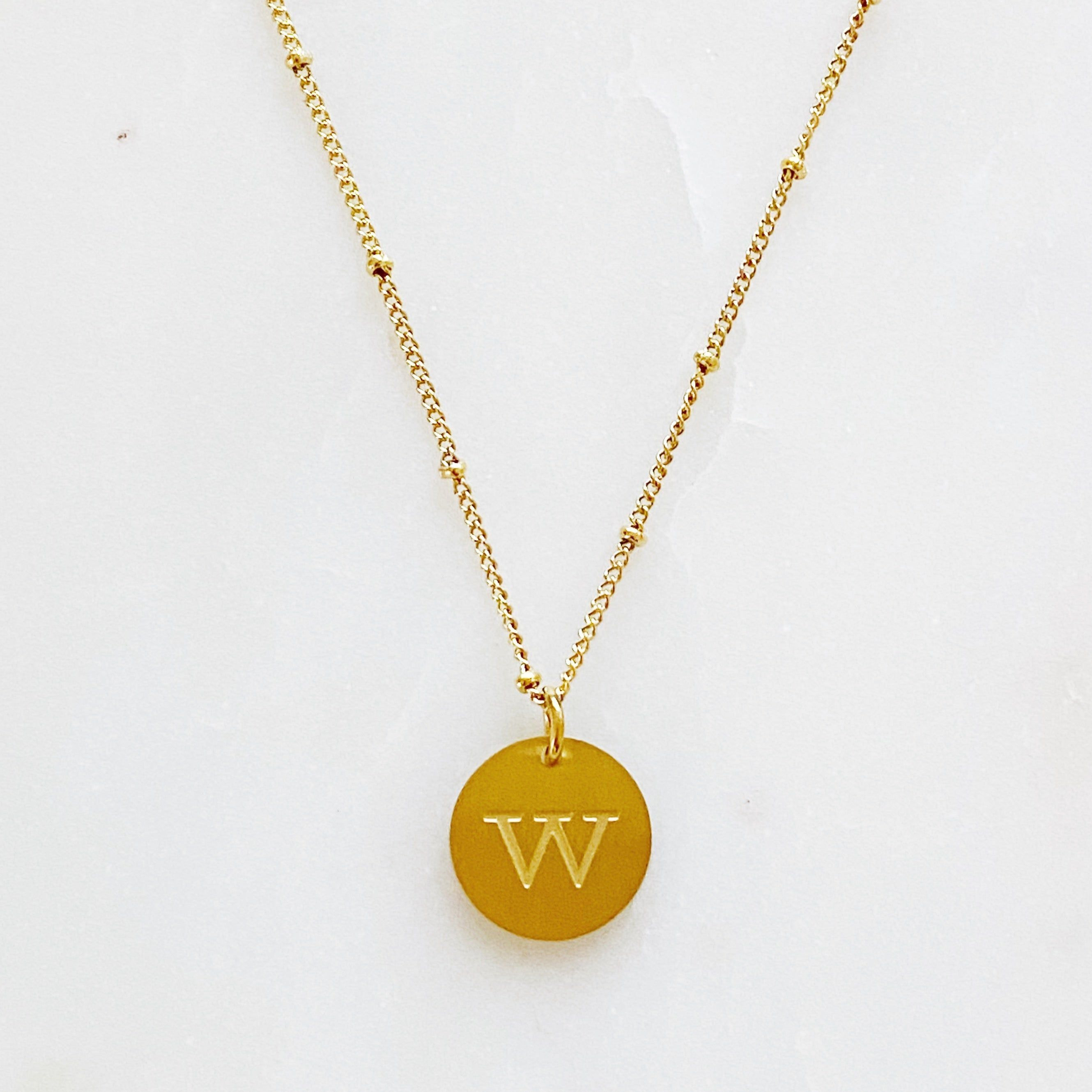 Ellison + Young Singular Charm Initial Necklace