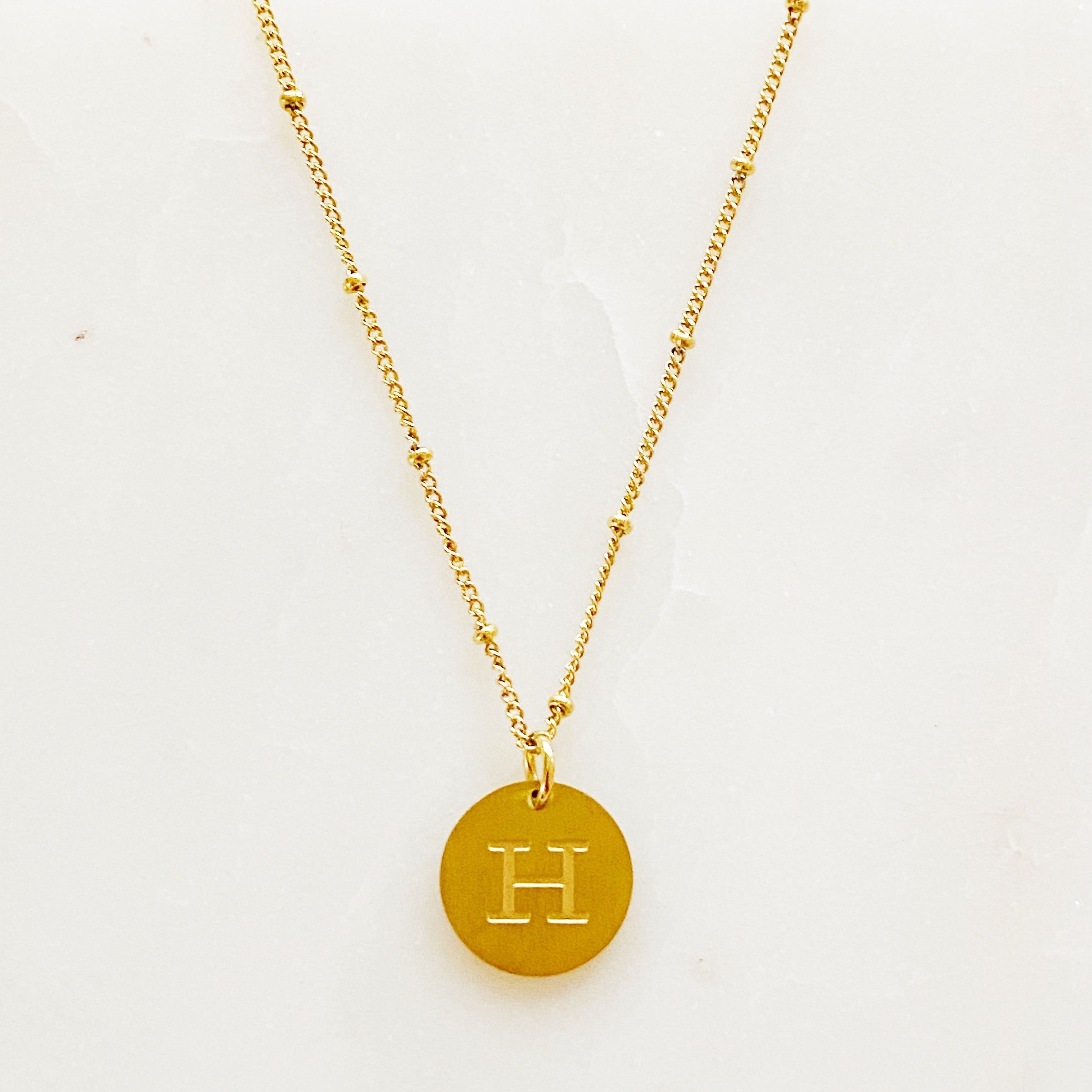 Ellison + Young Singular Charm Initial Necklace
