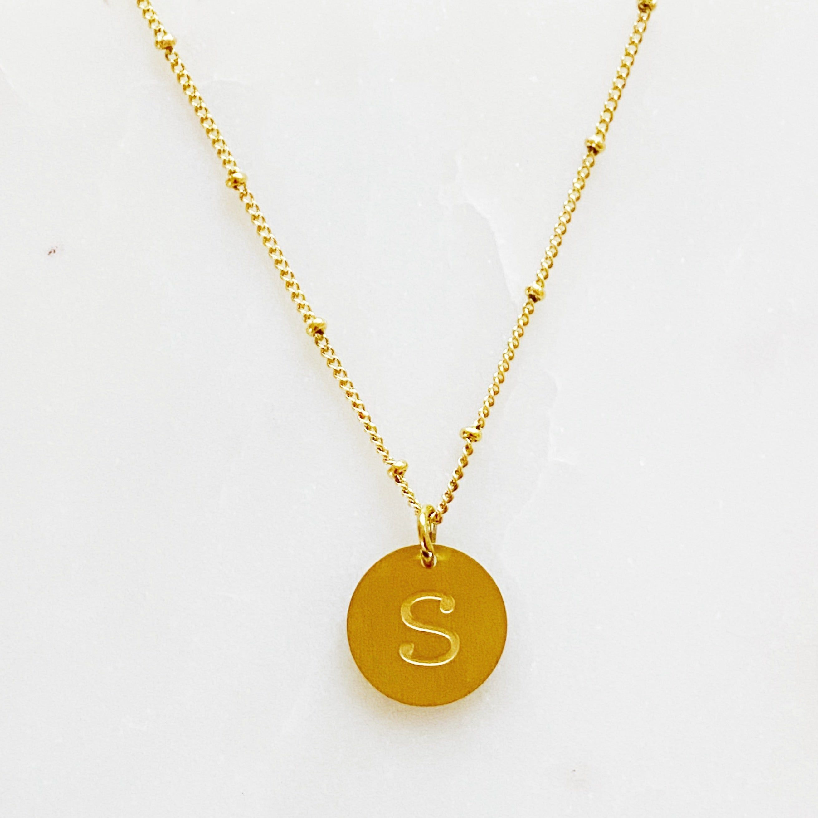 Ellison + Young Singular Charm Initial Necklace