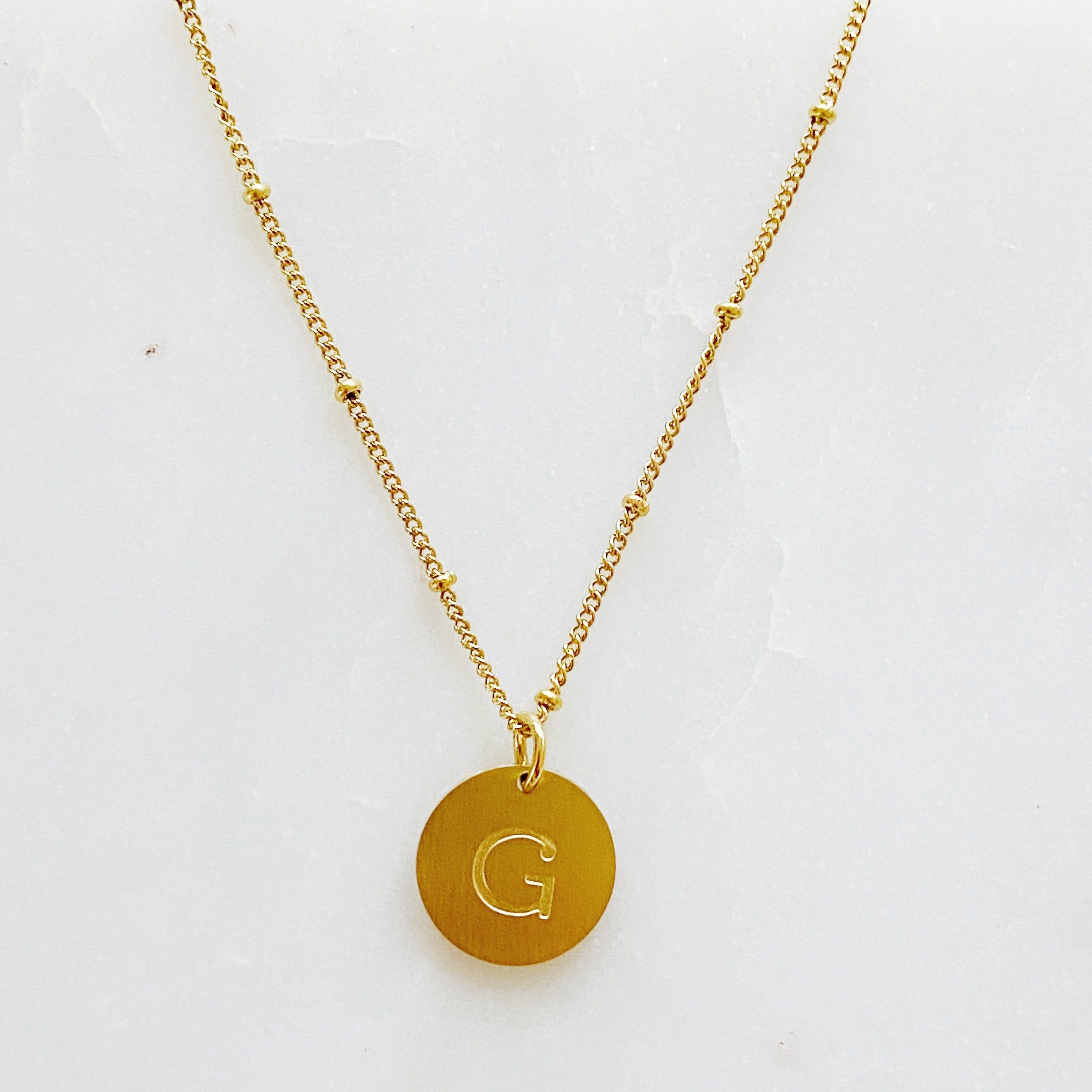 Ellison + Young Singular Charm Initial Necklace