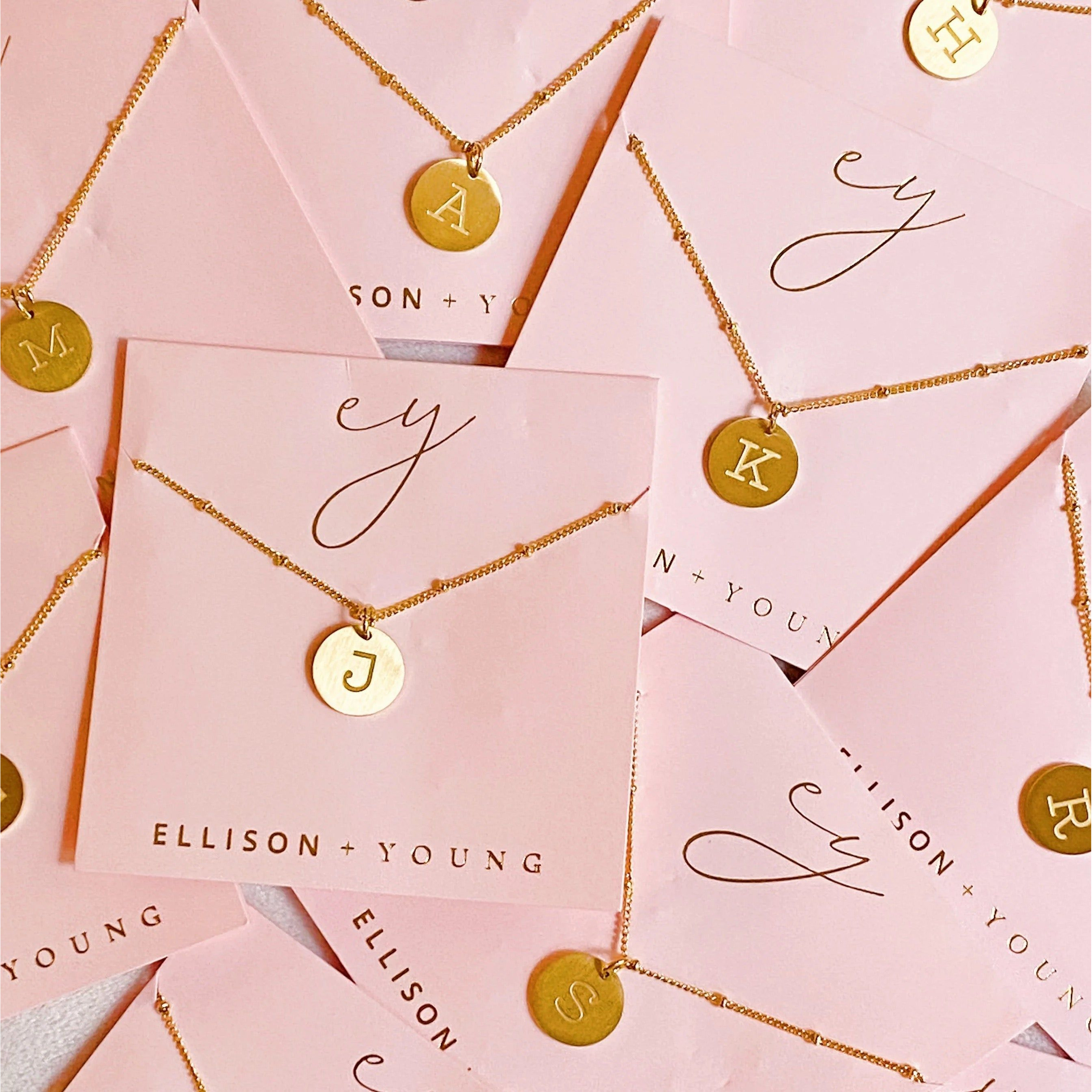 Ellison + Young Singular Charm Initial Necklace