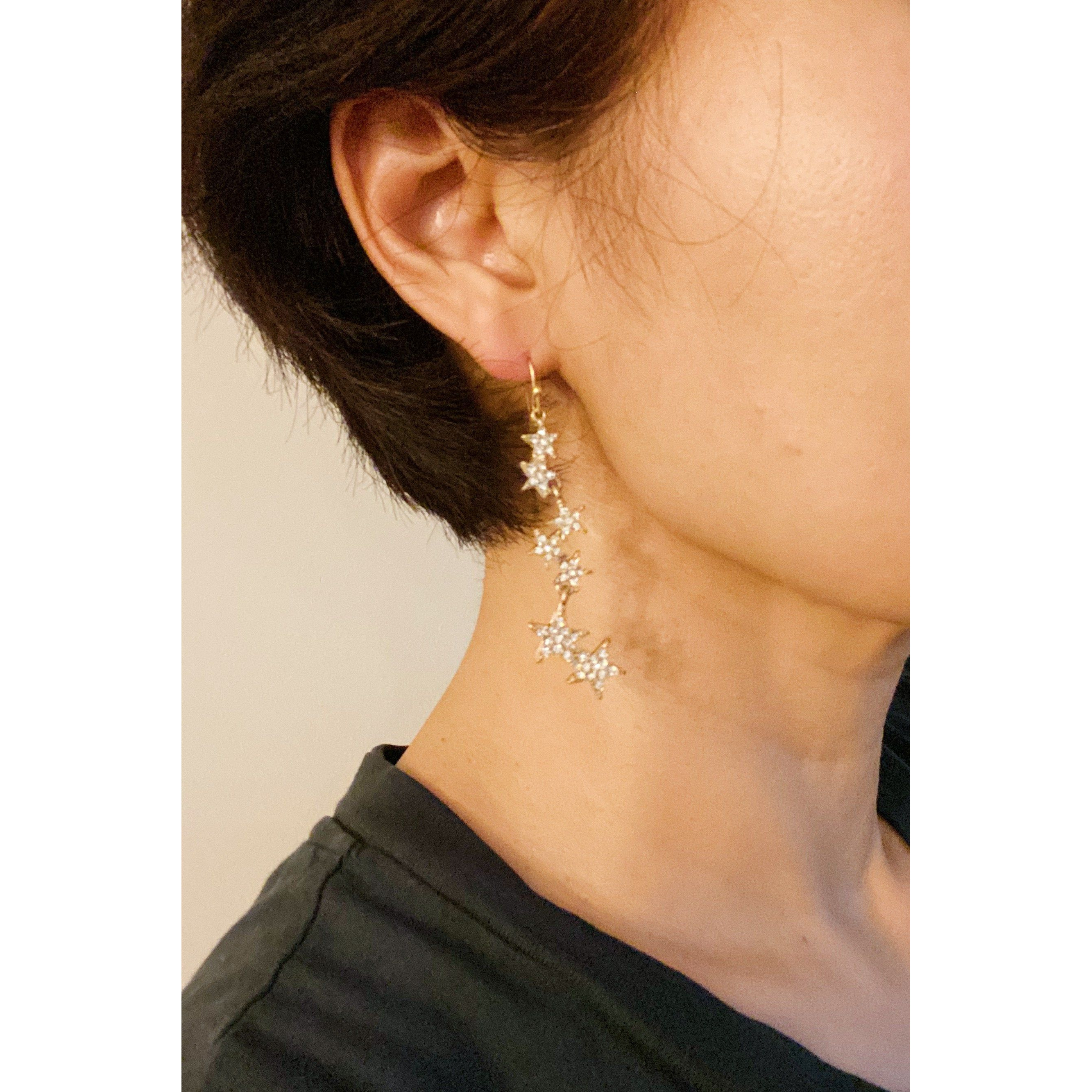 Line Dancing Star Earrings