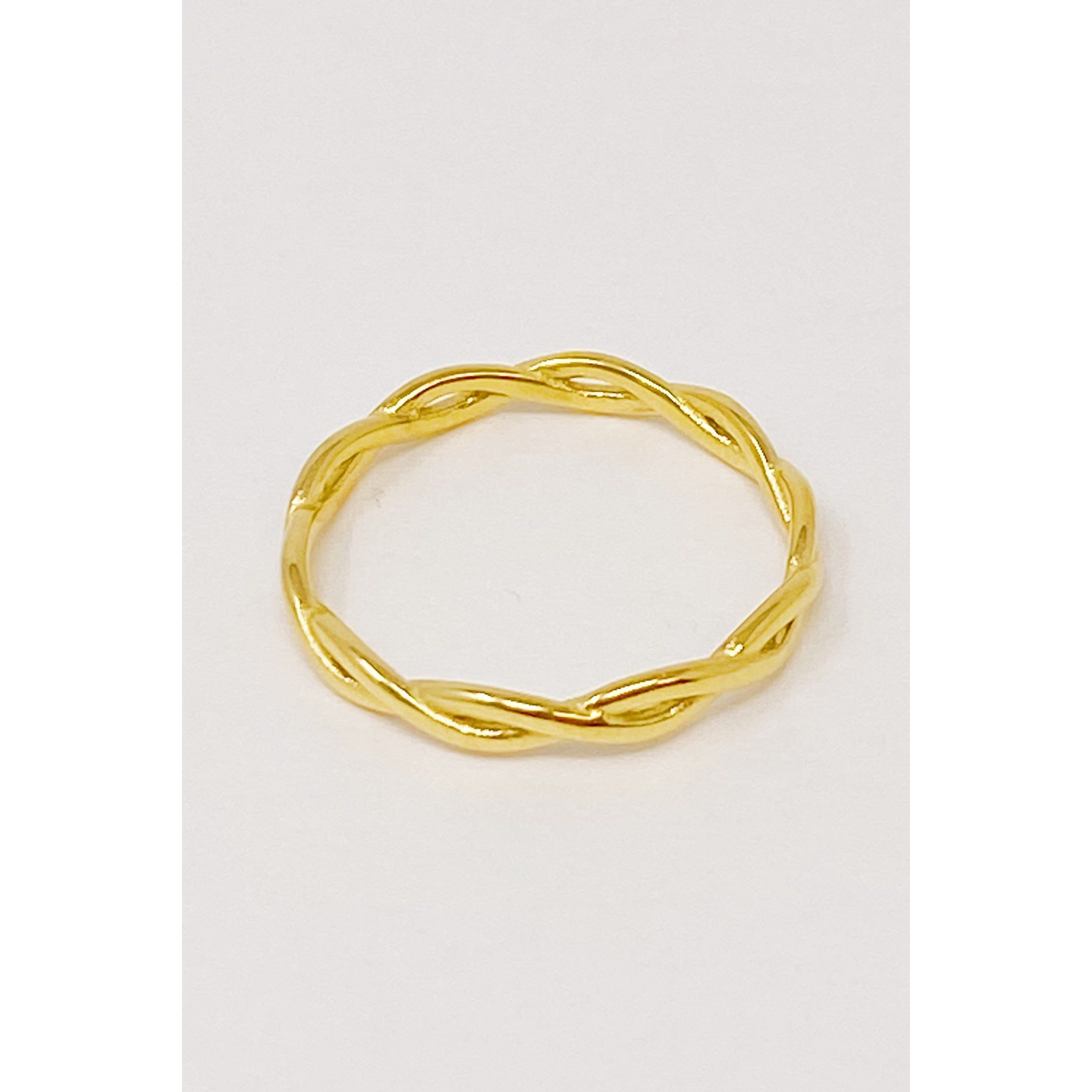 Dainty Twisted Rope Ring