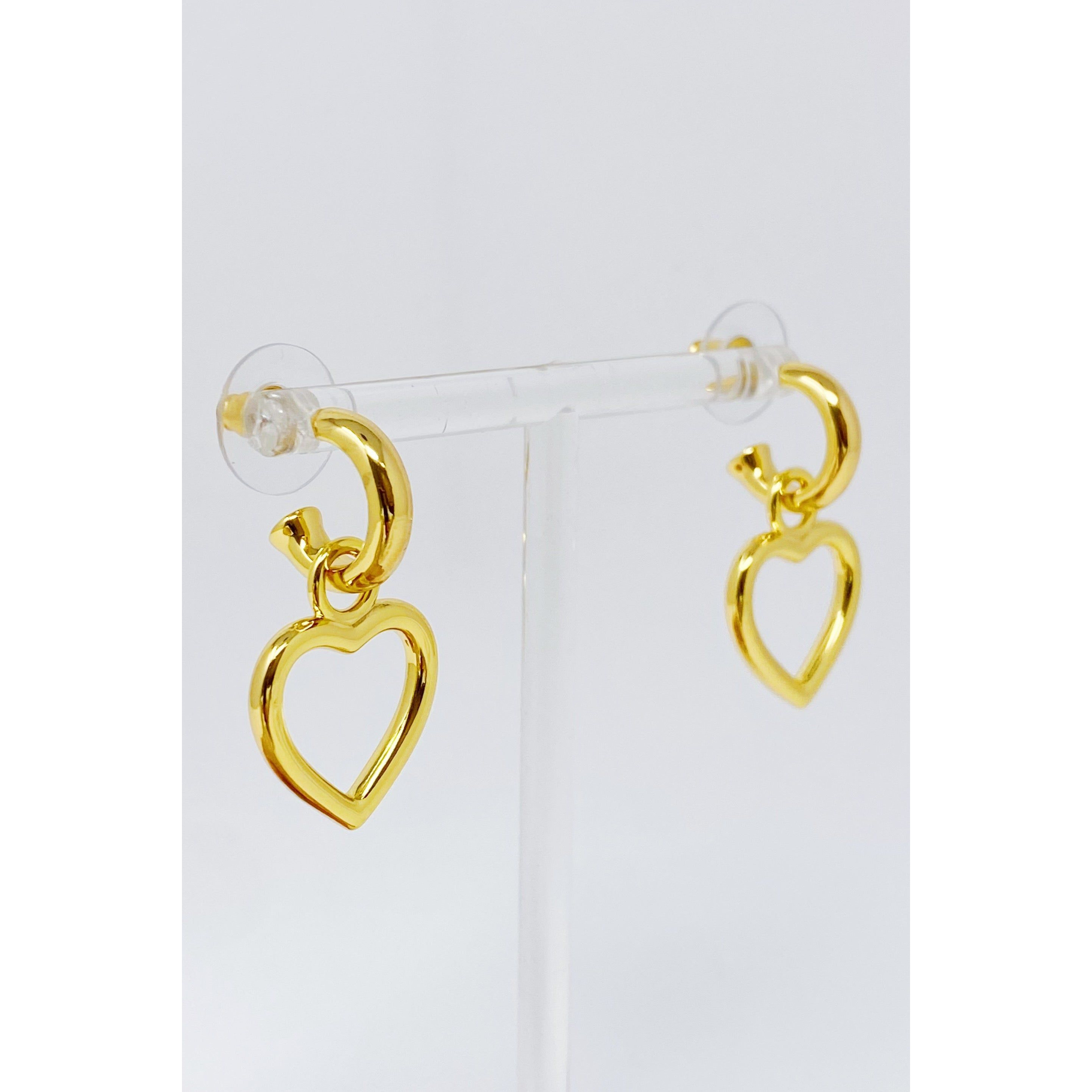 Love From Milan Heart Drop Earrings