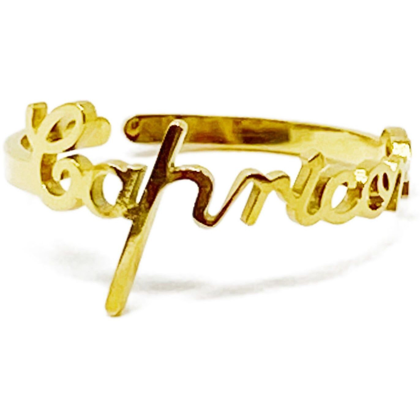 Scripted Zodiac Ring