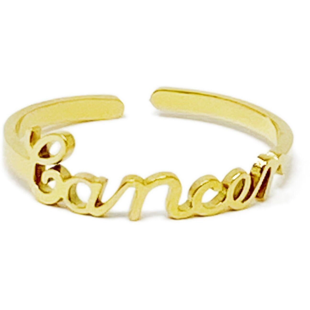 Scripted Zodiac Ring