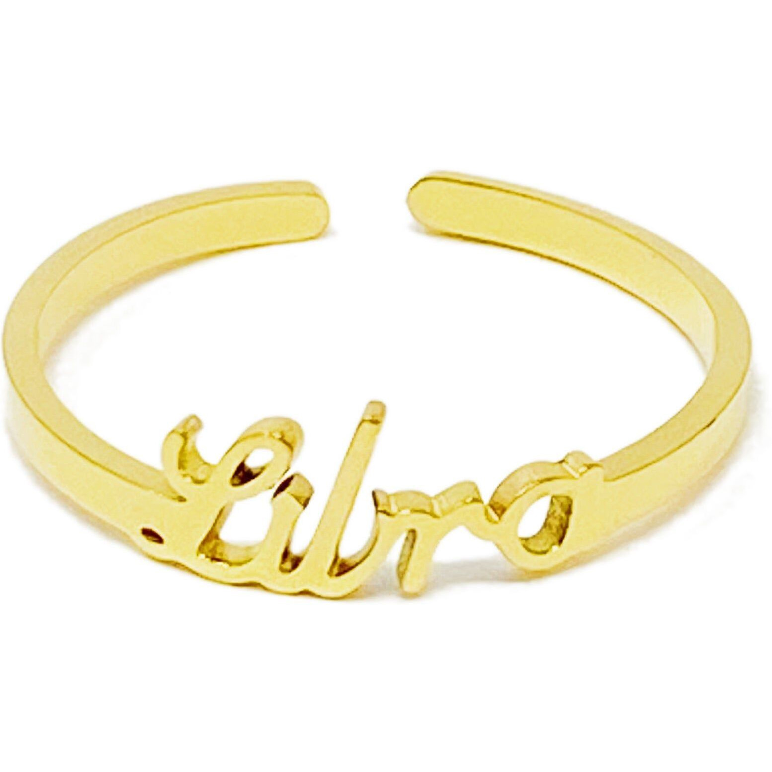 Scripted Zodiac Ring