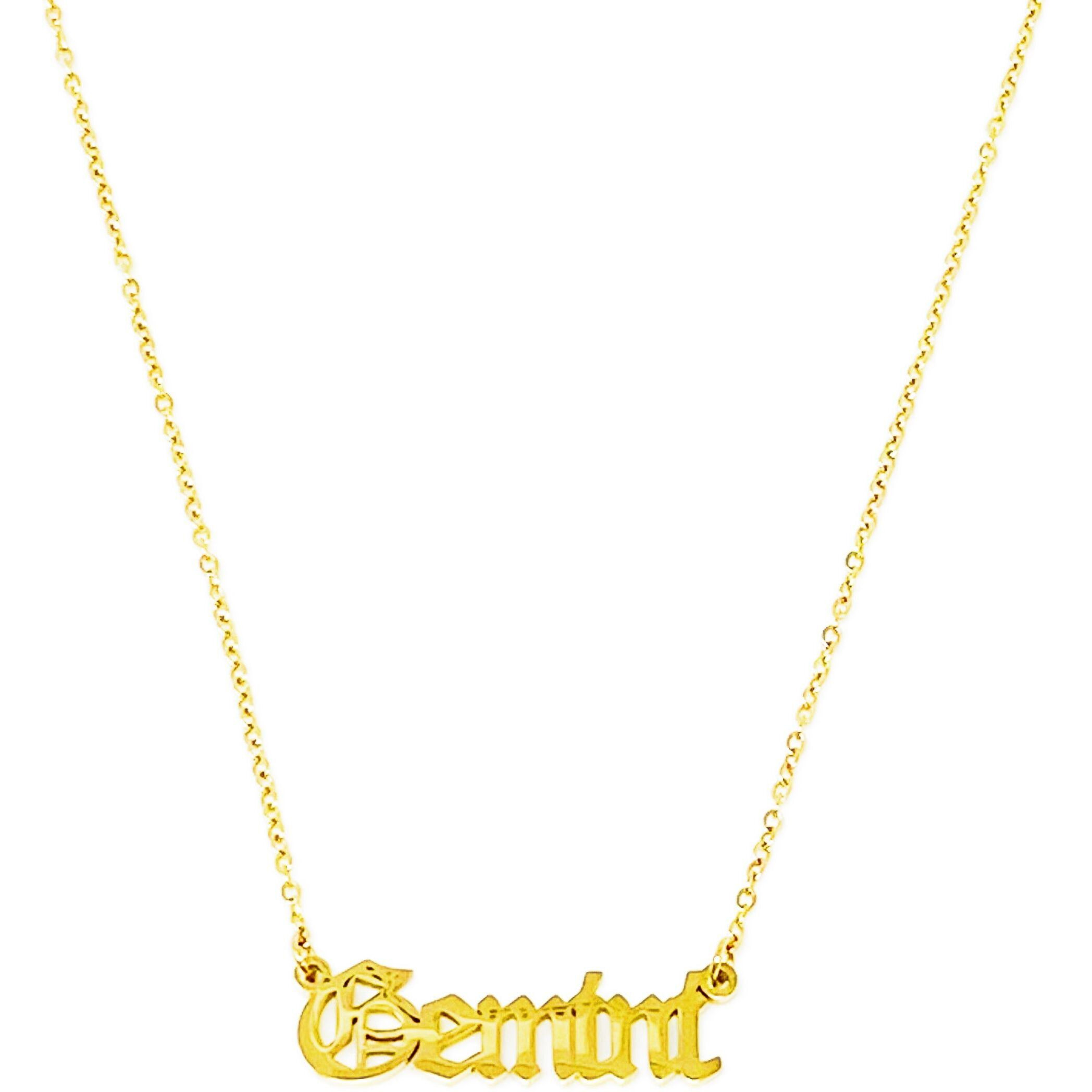 Old English Zodiac Necklace