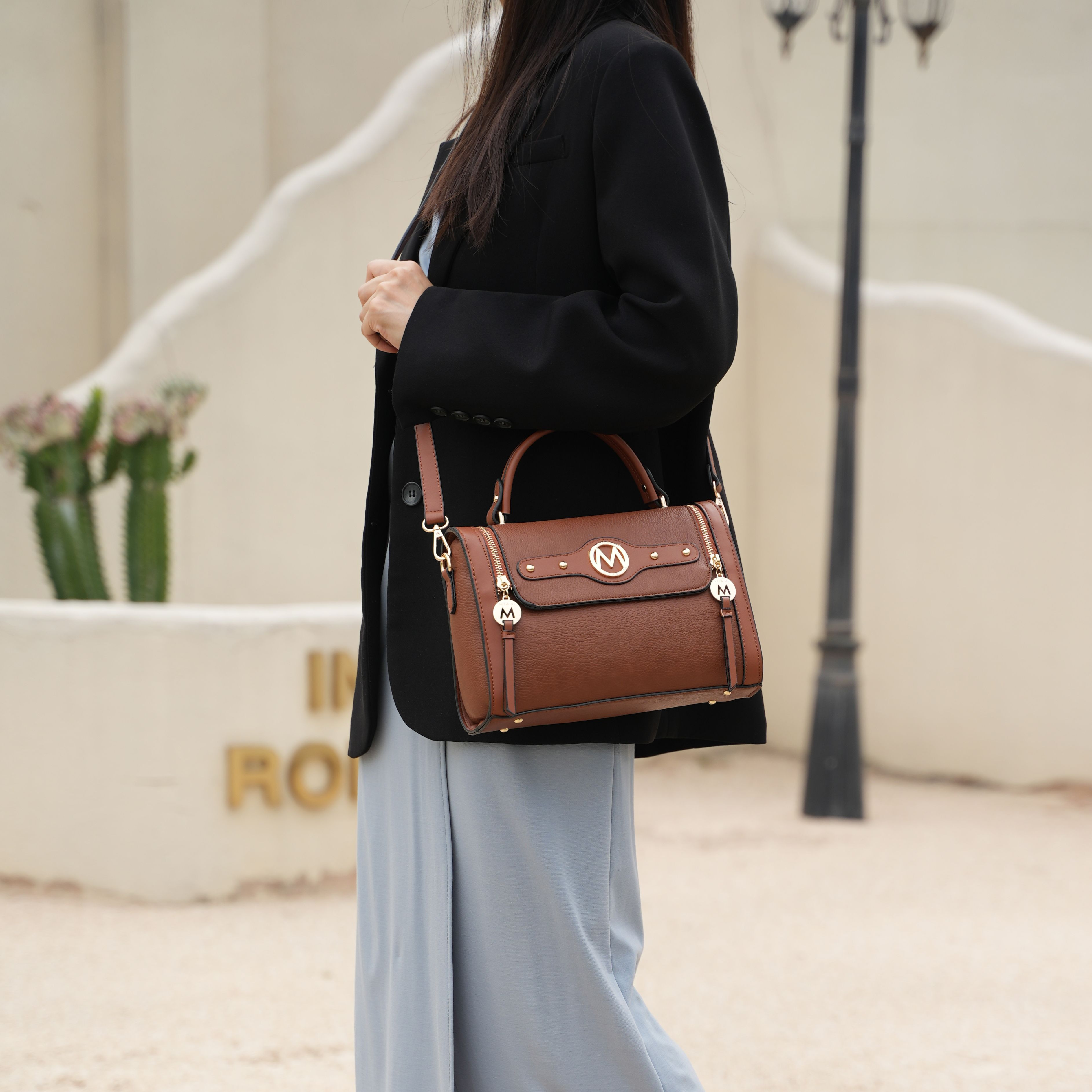 MKF Collection Layla Women Shoulder Bag Vegan Leather By Mia K