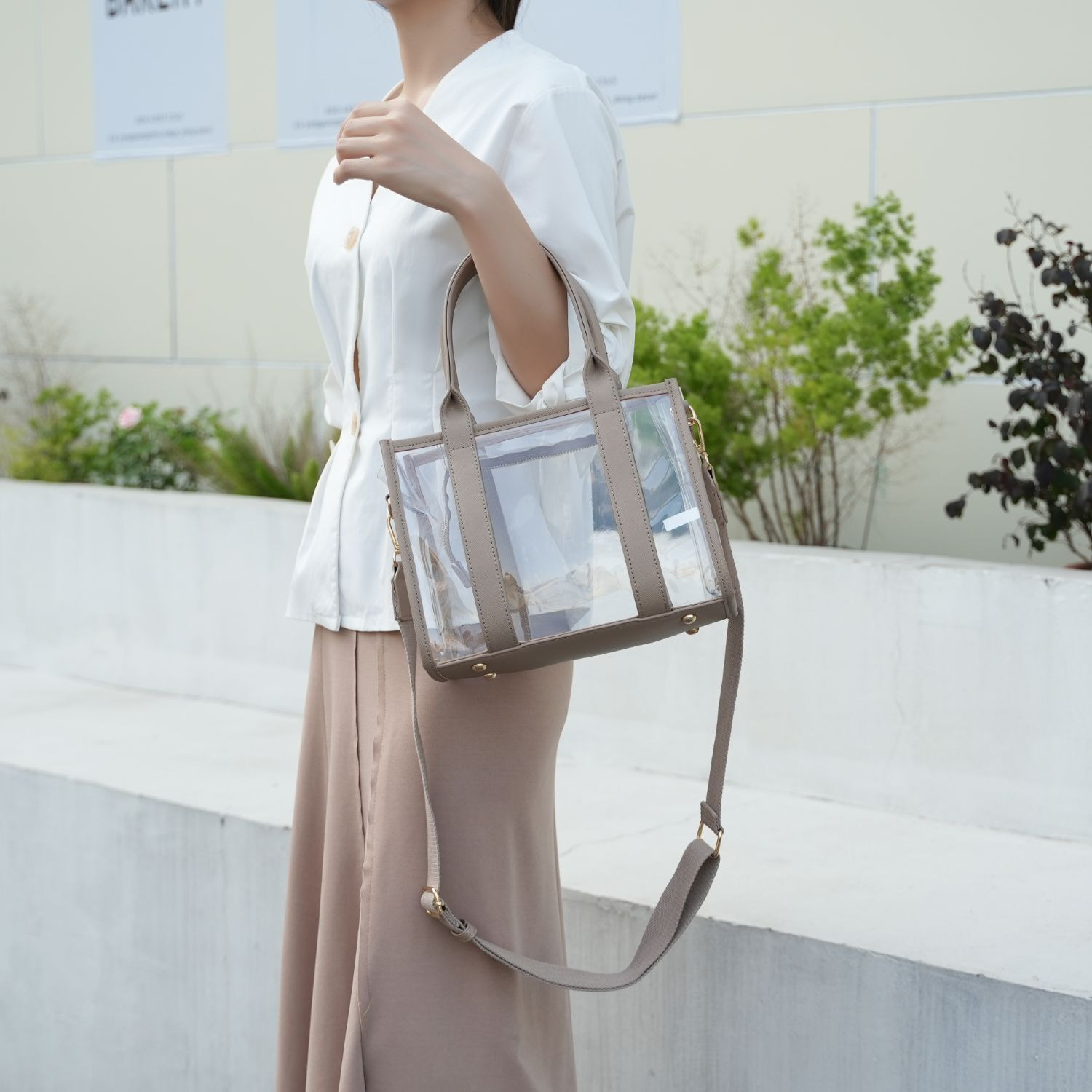 MKF Collection Tatiana Women Clear Bag Women Tote bag Handbag By Mia K