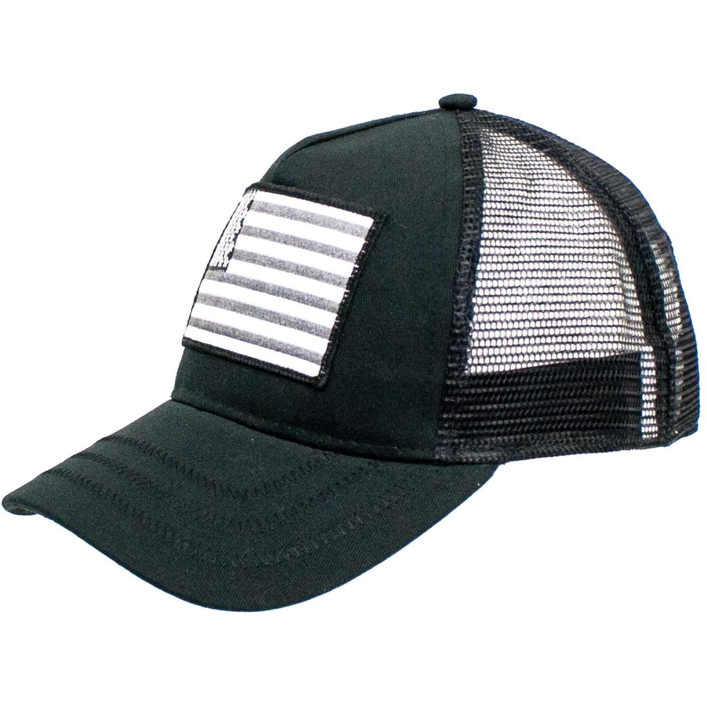 Covert Cotton Mesh Adjustable USA Flag Trucker Hat