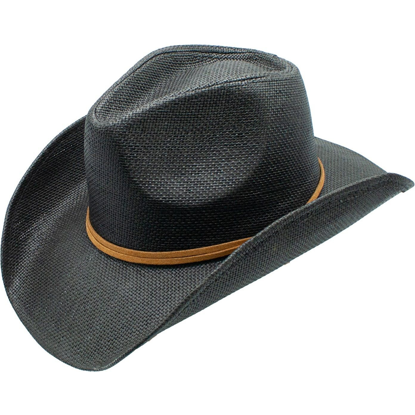 Monument Toyo Straw 3.5 Inch Brim Braided Cowboy Drifter Hat