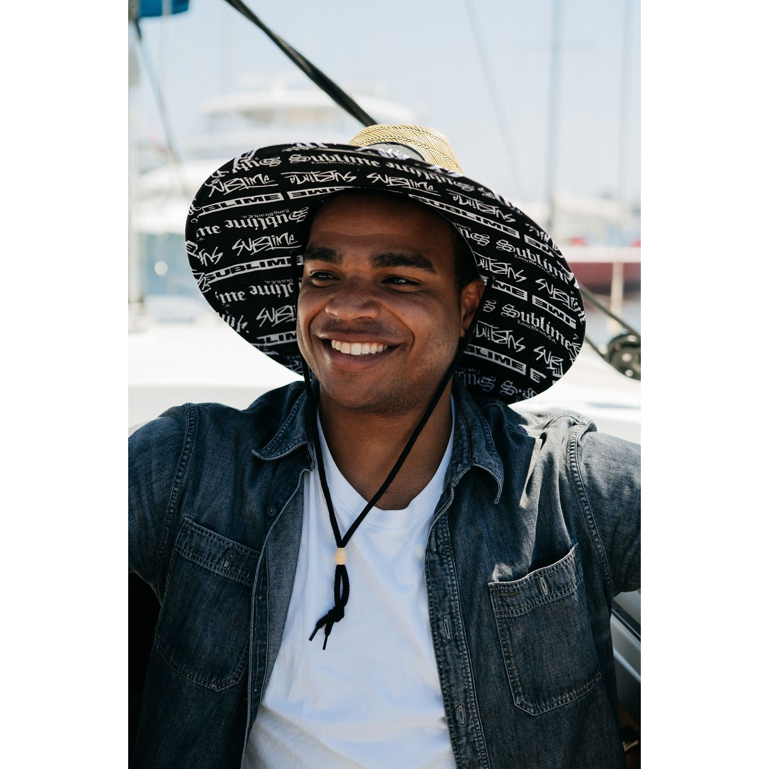 Pool Shark Straw Lifeguard Hat