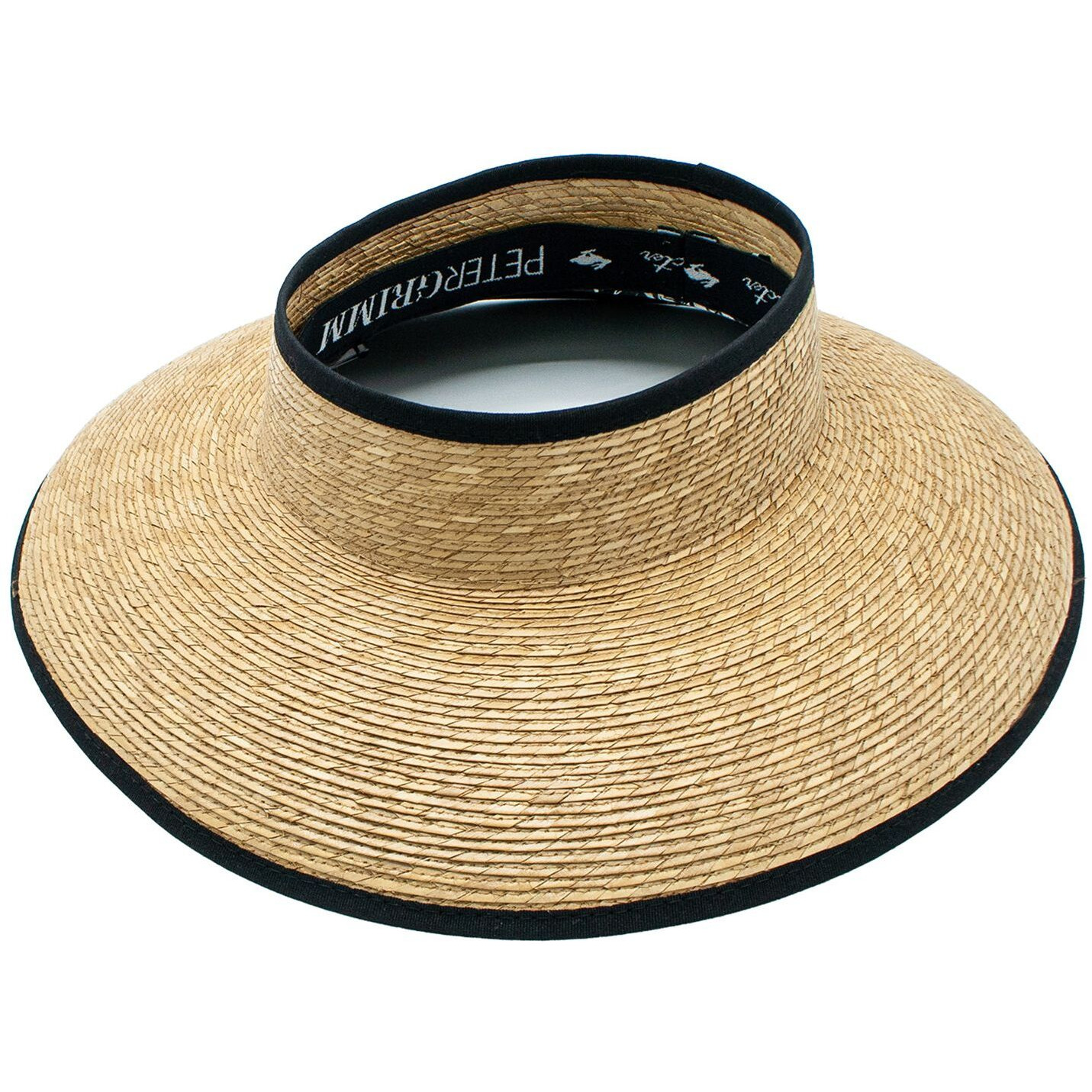 Coco Palms Straw Wrap Around Visor Resort Adjustable Hat