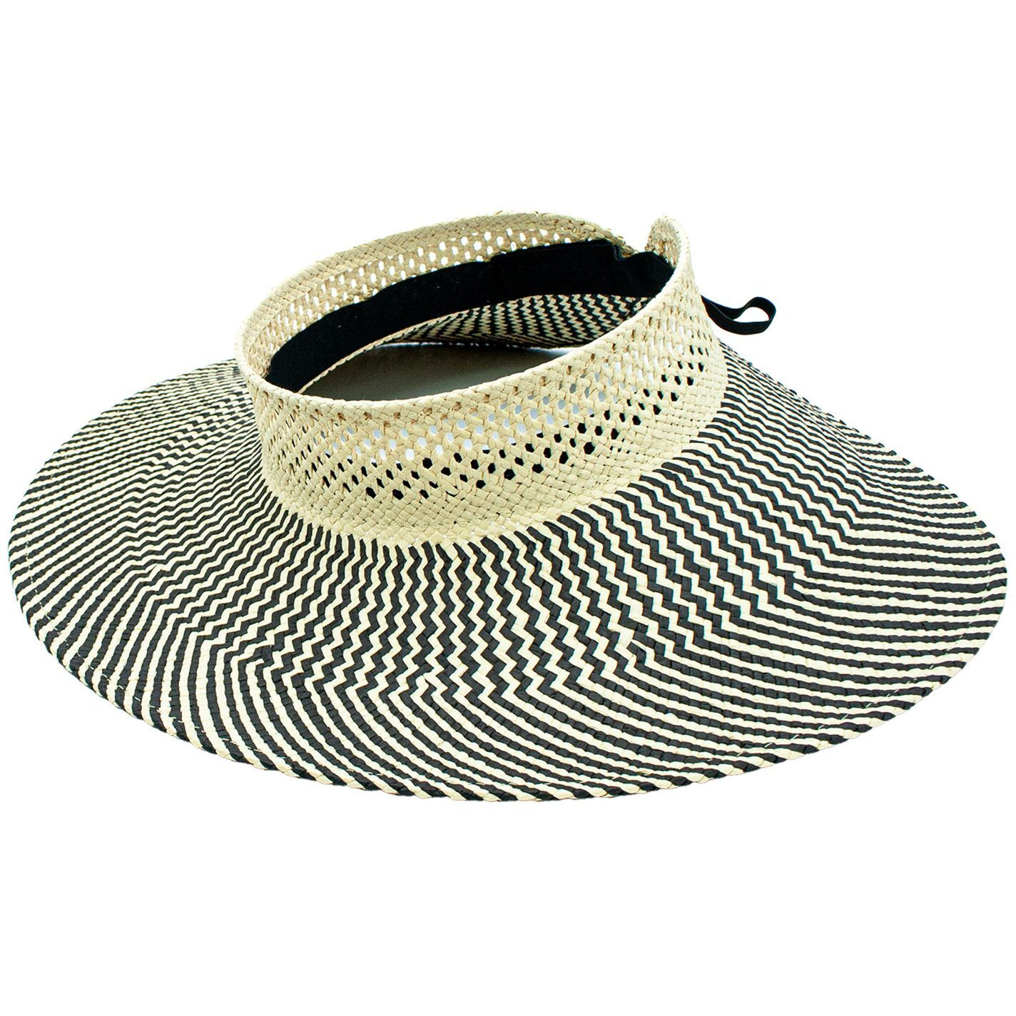 Gatita Toyo Straw Wrap Around Visor Resort Adjustable Hat