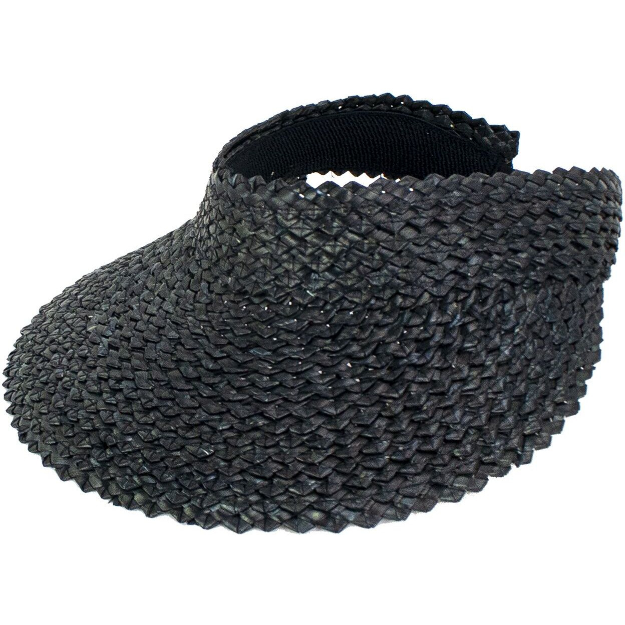 Cleobella Braided Straw Visor Hat