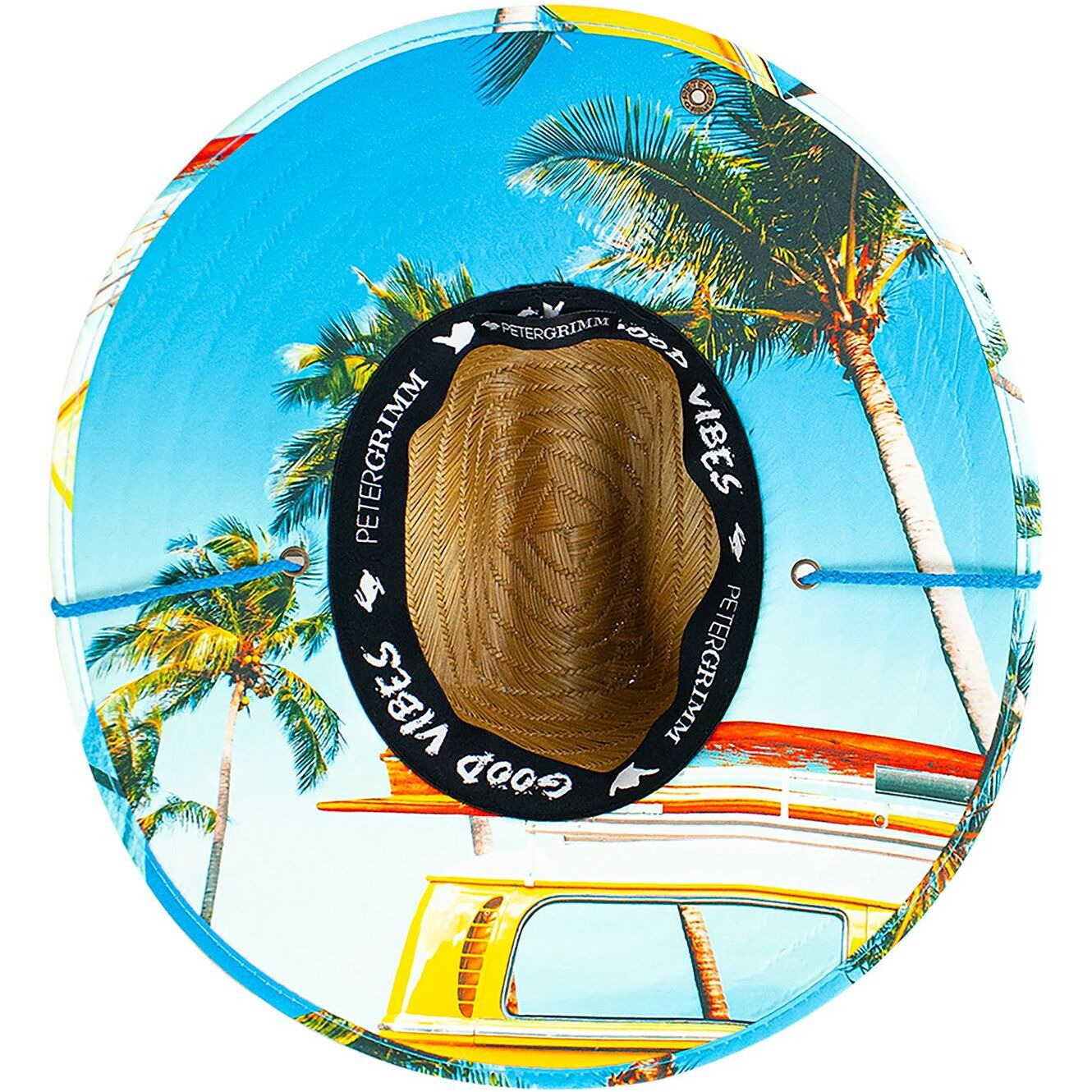 Off Coast Rye Straw Lifeguard Hat