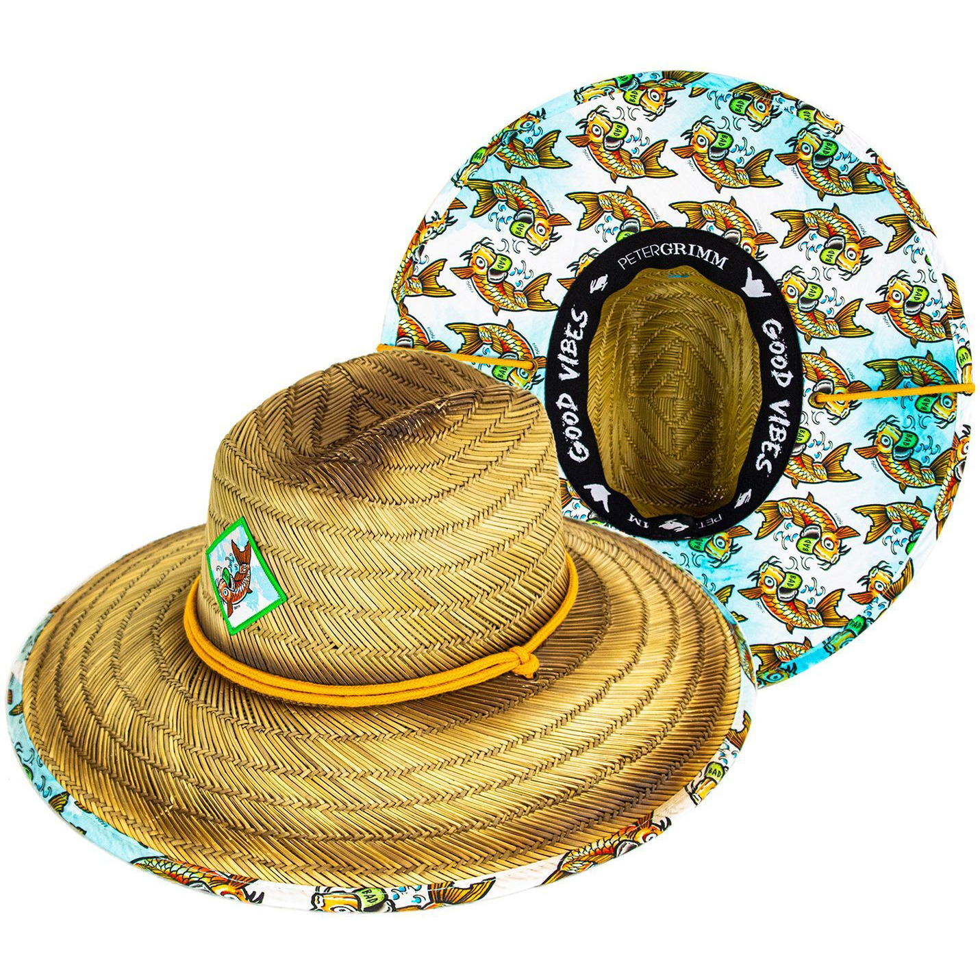 Badfish Straw Lifeguard Hat