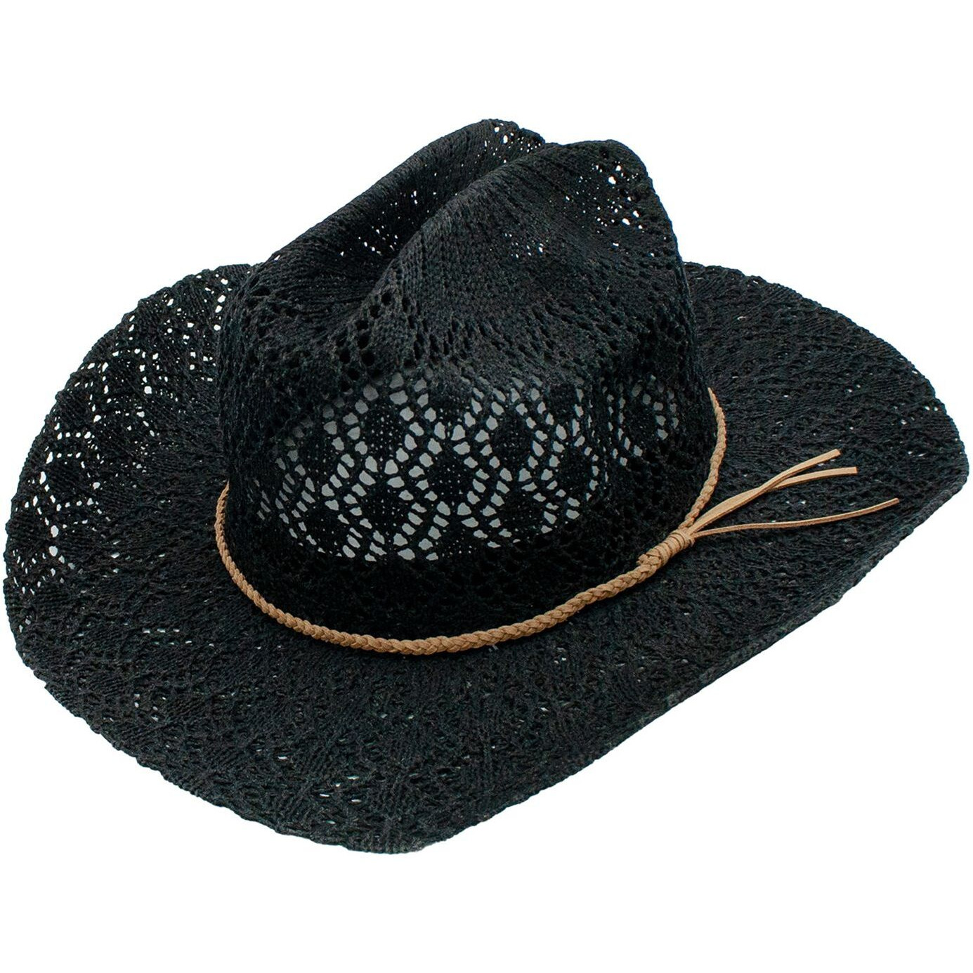 Lainey Cotton Polyester Braided Band Drifter Cowboy Hat