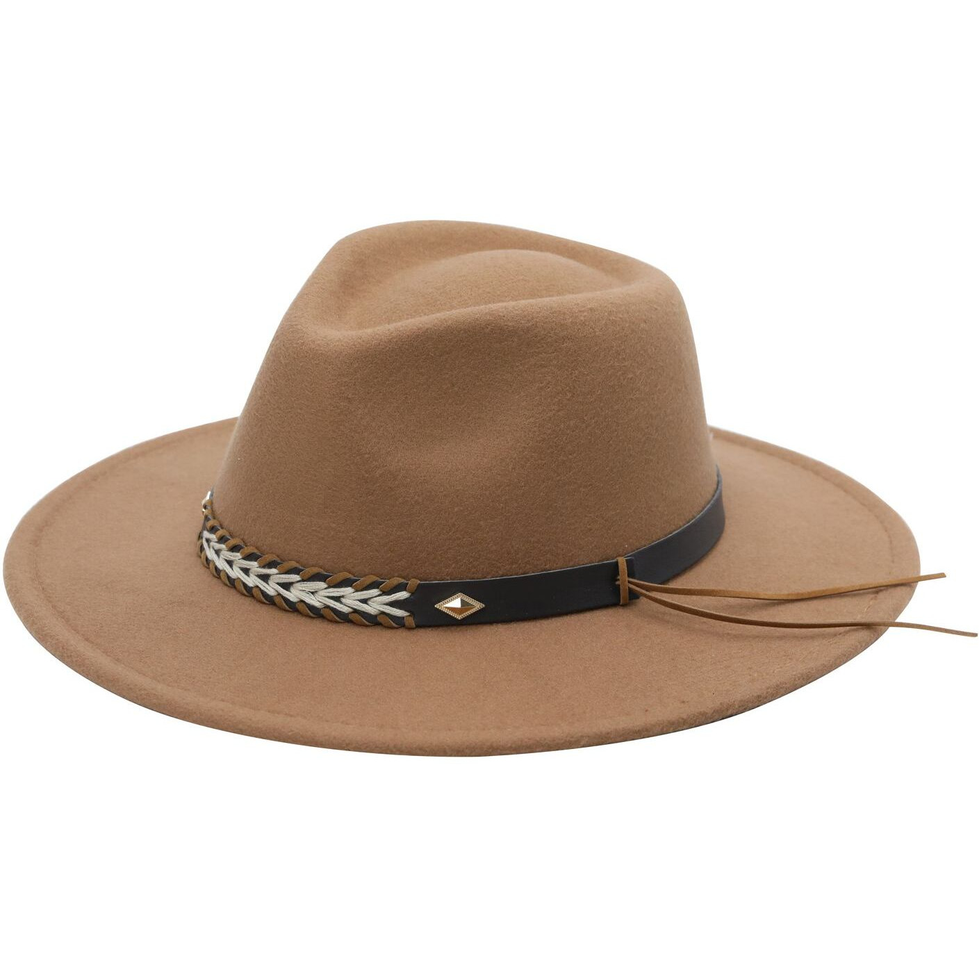Giza Ultra Felt Stiched Band Wide Brim Hat