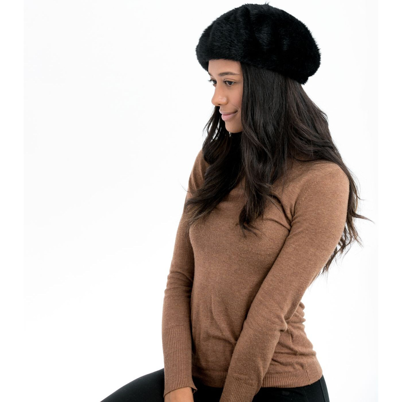 Yvonne Nylon Beret Hat