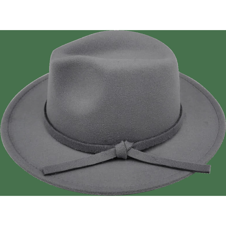 Adele Polyester Felt Adjustable Wide Brim Hat