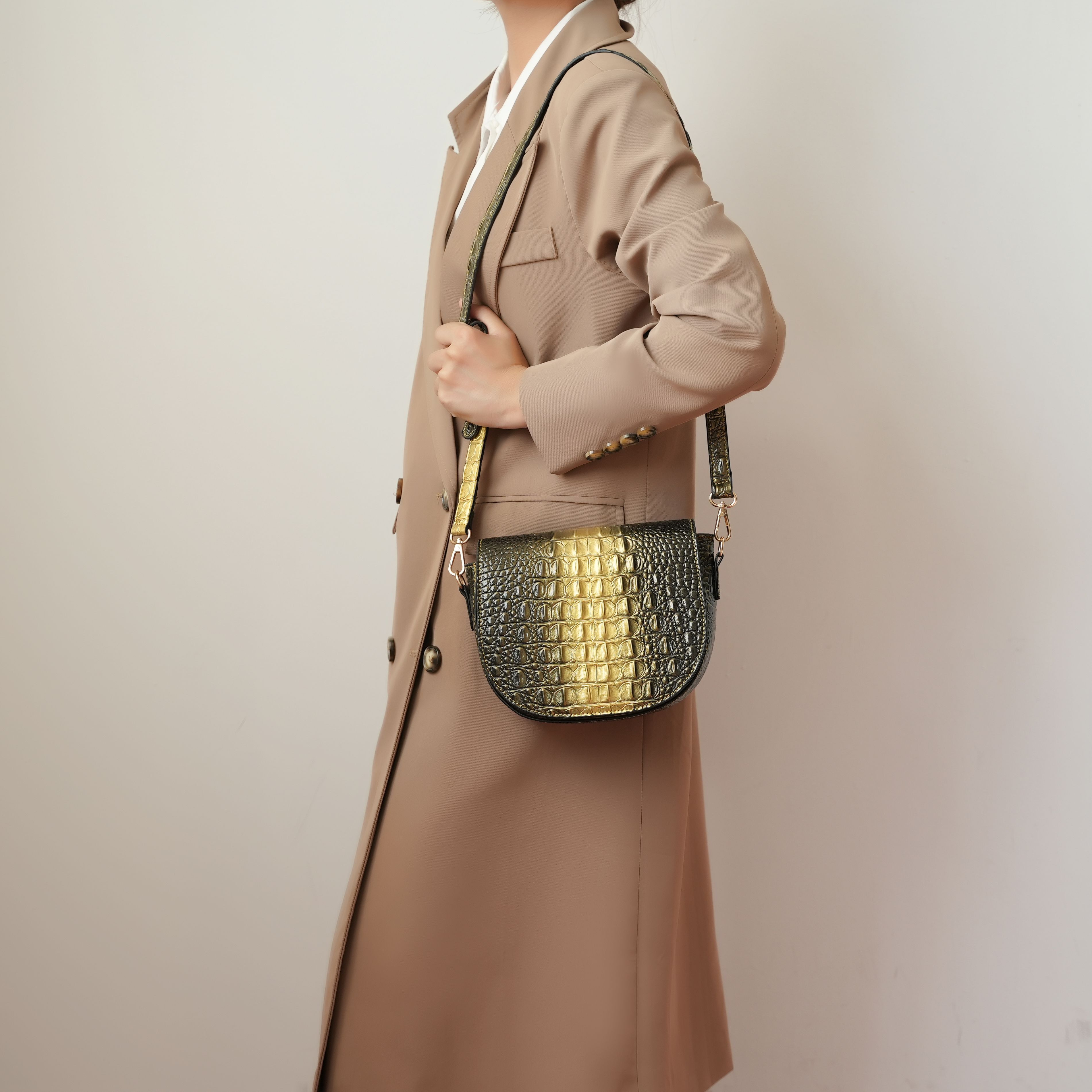 MKF Collection Amalia Croc-Embossed Crossbody Bag by Mia K