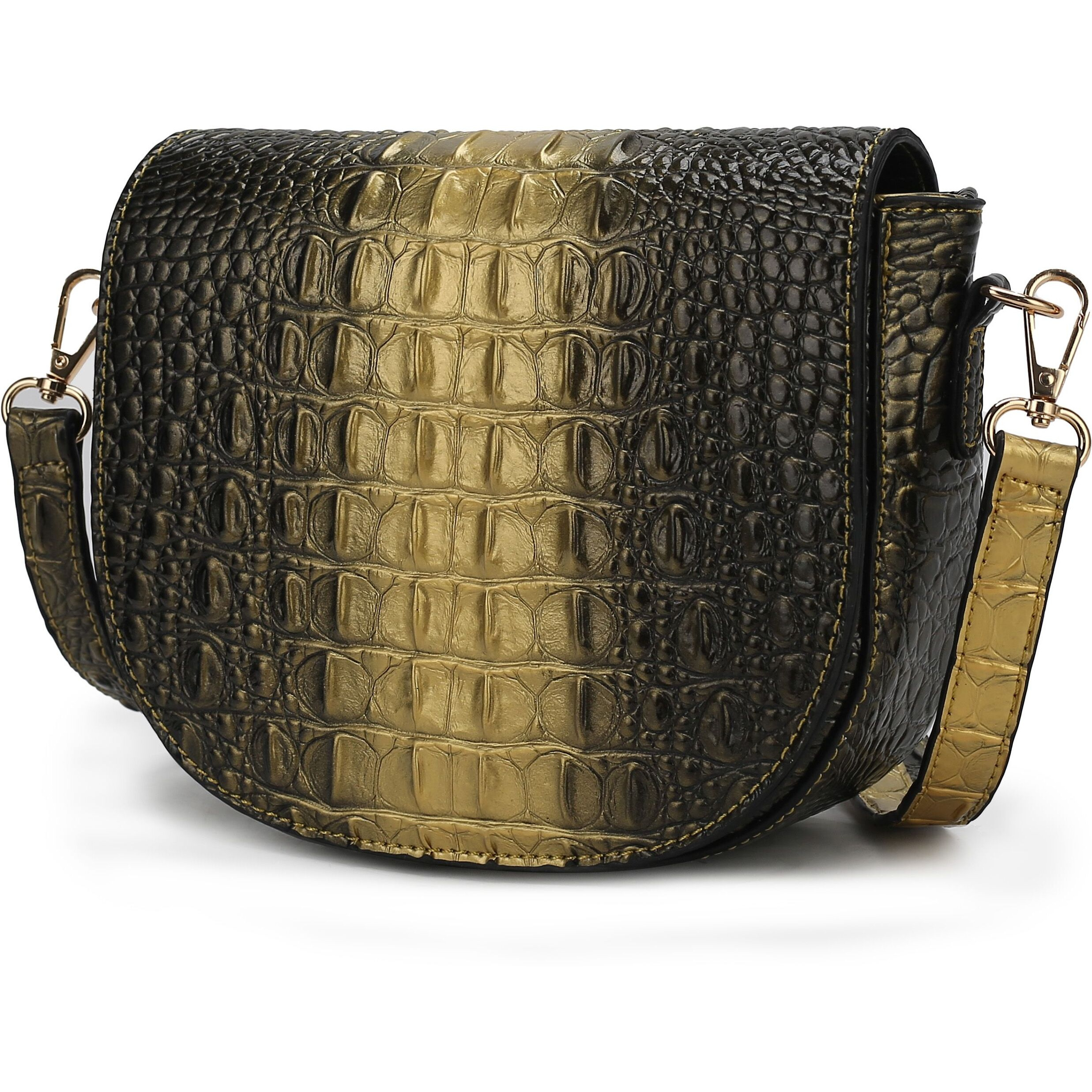 MKF Collection Amalia Croc-Embossed Crossbody Bag by Mia K