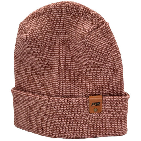 Haakwear Theta Stitch Fusion Cuffed Beanie (Patent Pending Design)-Pink/Burgundy, Made in USA
