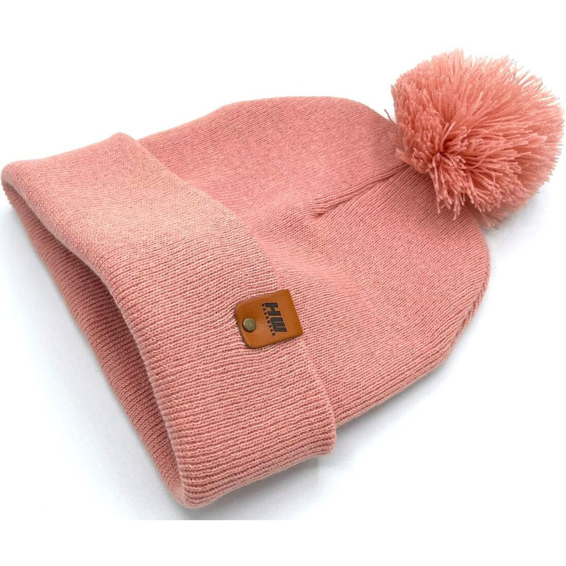 HAAKWEAR Pom Pom Beanie - Made in USA - Pearl Pink