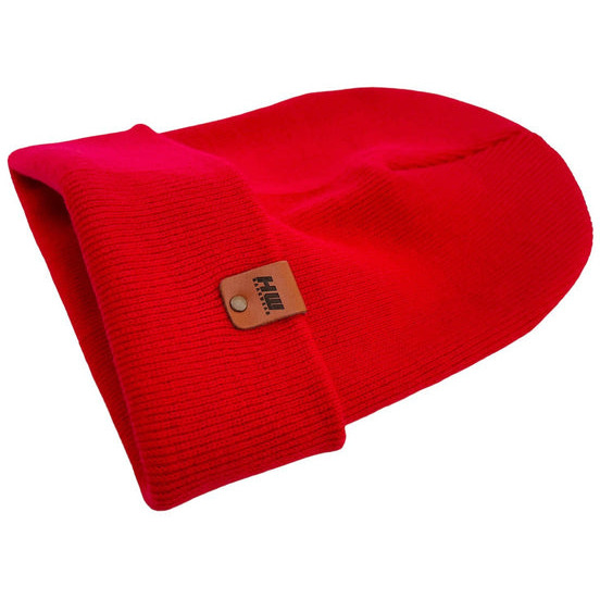 Cuffed Traditional Solid Scarlet Red