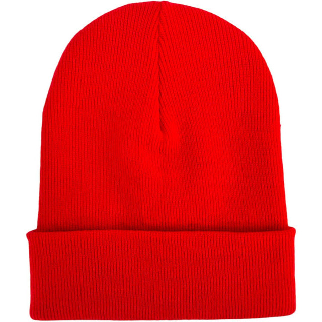 Cuffed Traditional Solid Scarlet Red