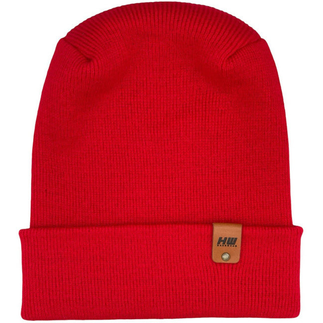 HAAKWEAR Theta-Stitch Cuffed Beanie - Designed and Made in USA (Patent Pending Design) - Scarlet Red