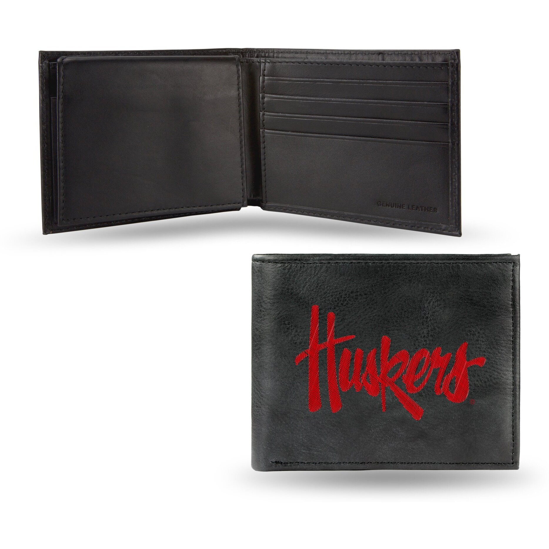 Nebraska Cornhuskers Embroidered Billfold Wallet Script Logo CO