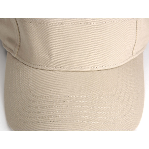 AC101 | ACE- Three Panel Cotton Twill Visor, Terry Cloth Sweatband, Self-Fabric Hook and Loop Closure- KHAKI
