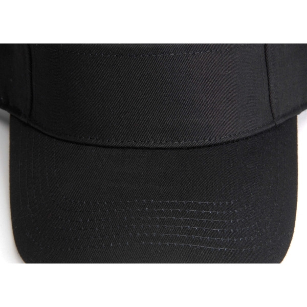 AC101 | ACE- Three Panel Cotton Twill Visor, Terry Cloth Sweatband, Self-Fabric Hook and Loop Closure - BLACK