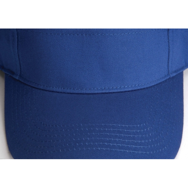 AC101 | ACE- Three Panel Cotton Twill Visor, Terry Cloth Sweatband, Self-Fabric Hook and Loop Closure- ROYAL