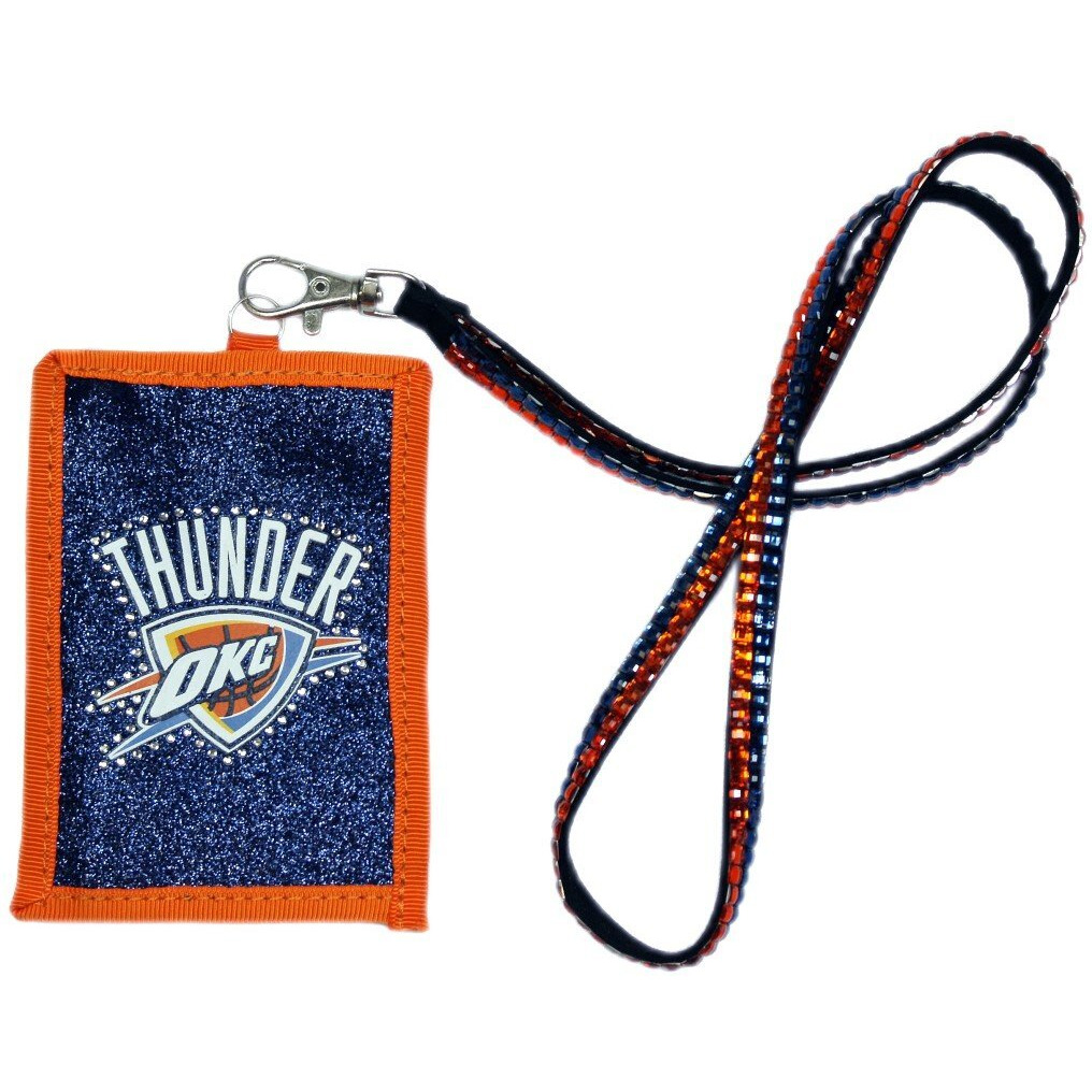 Oklahoma City Thunder Wallet Beaded Lanyard Style