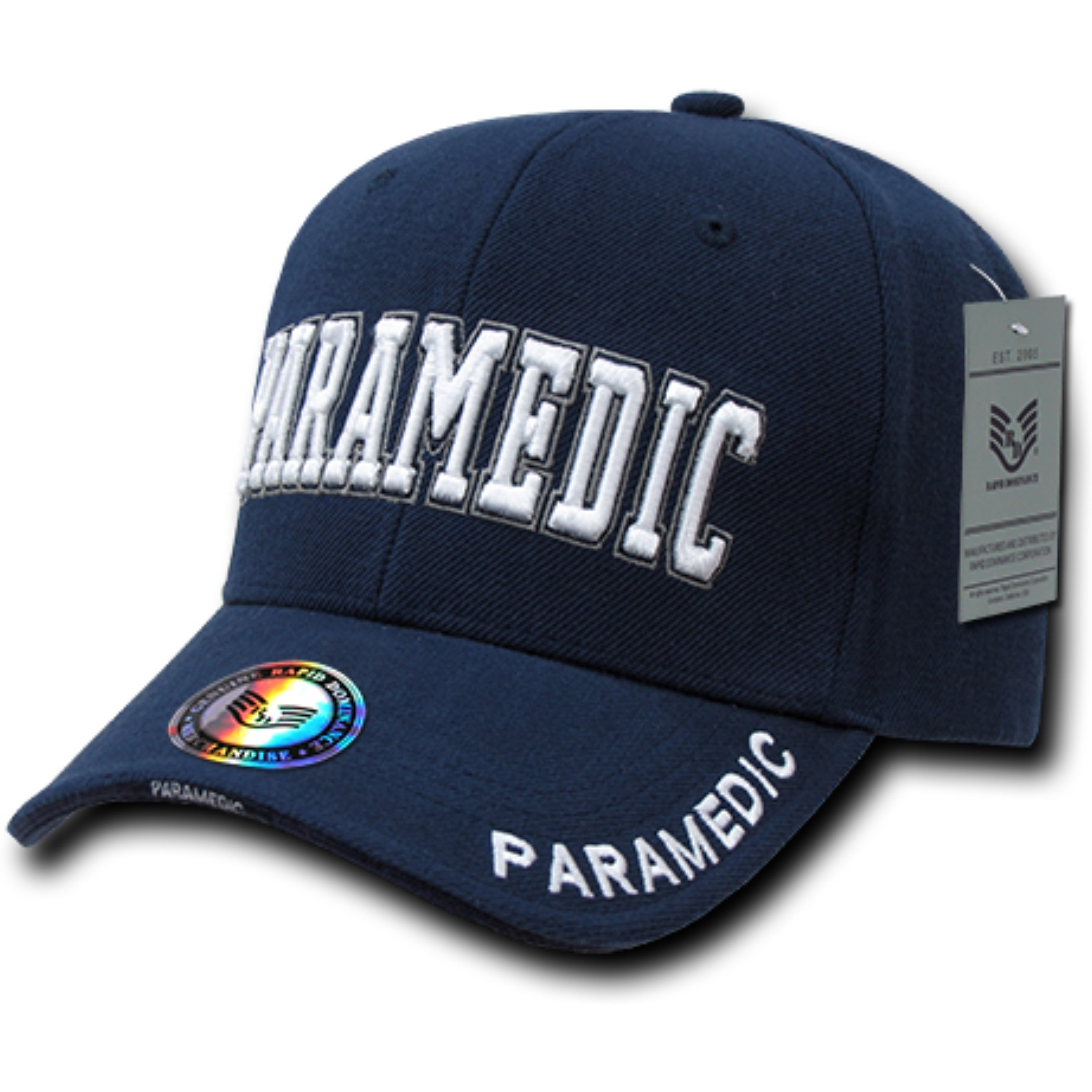 Deluxe Law Enf. Caps, Paramedic, Navy