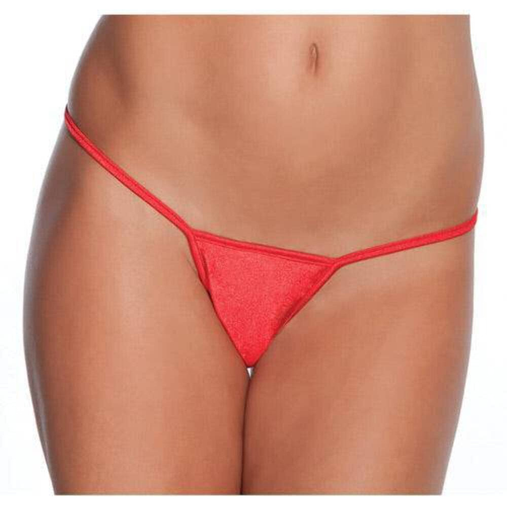 Low Rise Lycra G-String Red O/S(D0102H5QMSY.)