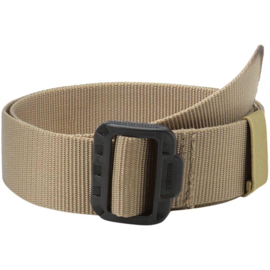 SECURITY FRIENDLY BELT, 1-PLY, TAN, MENS, NYLON BELT, PLASTIC BUCKLE, 4XL 52"-54"
